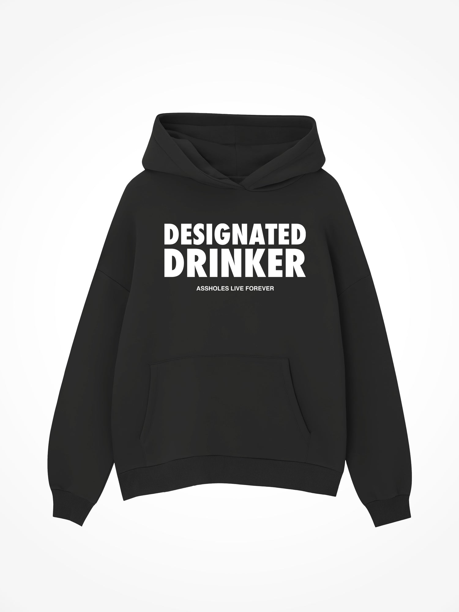Designated Drinker- Black Hoodie