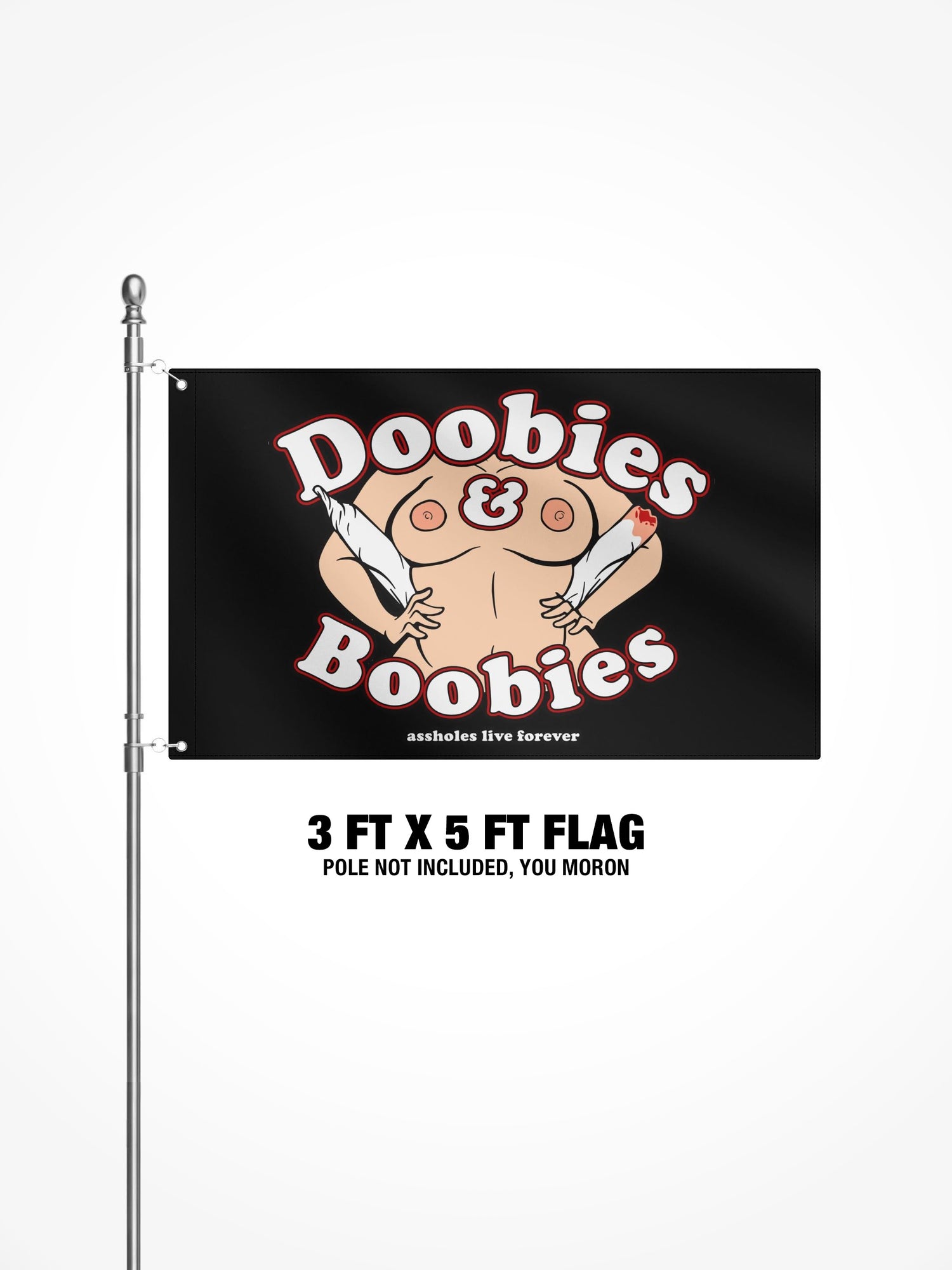 3x5 Ft Flag  - DOOBIES BOOBIES