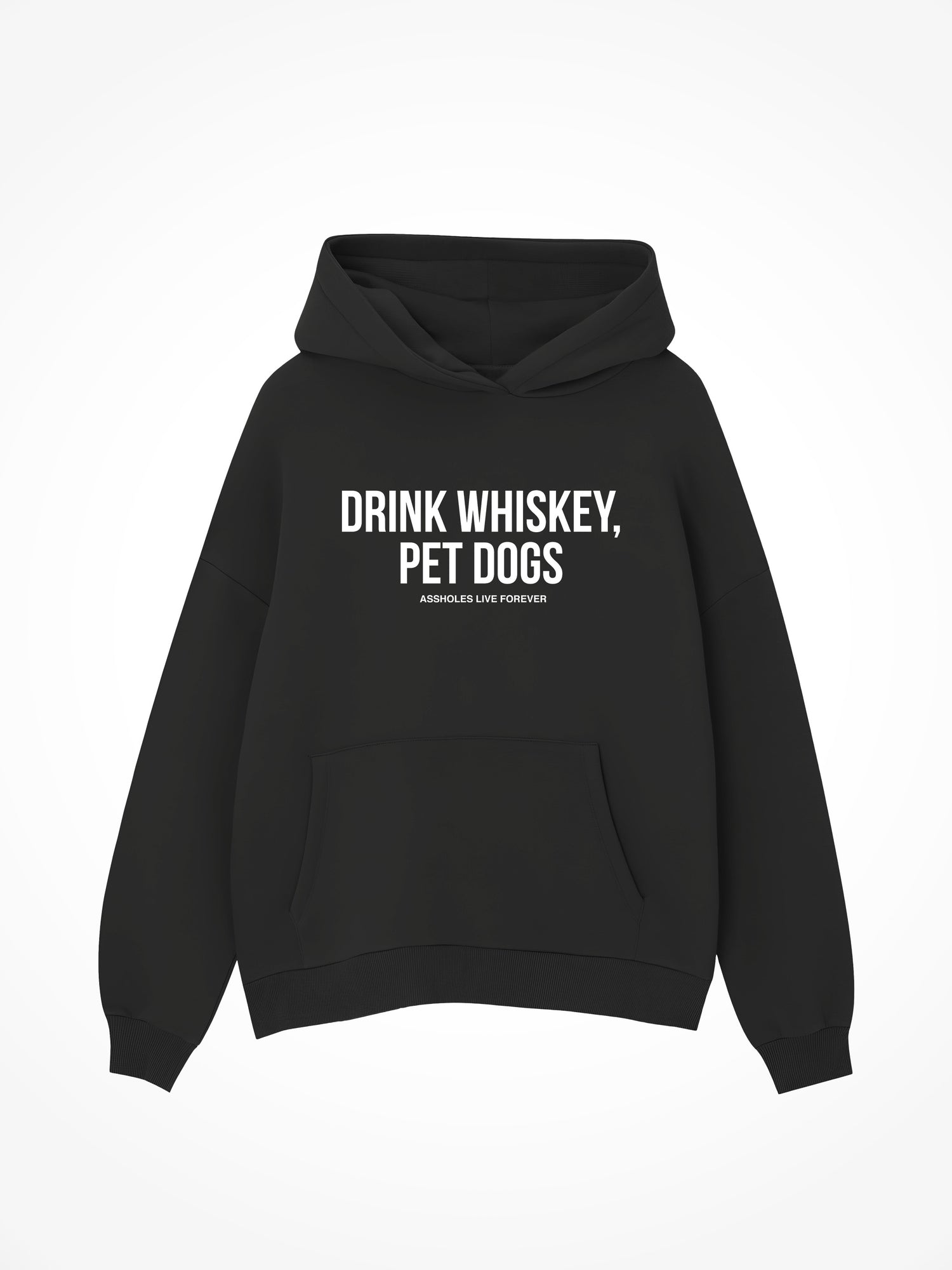 Drink Whiskey Pet Dogs - Black Hoodie