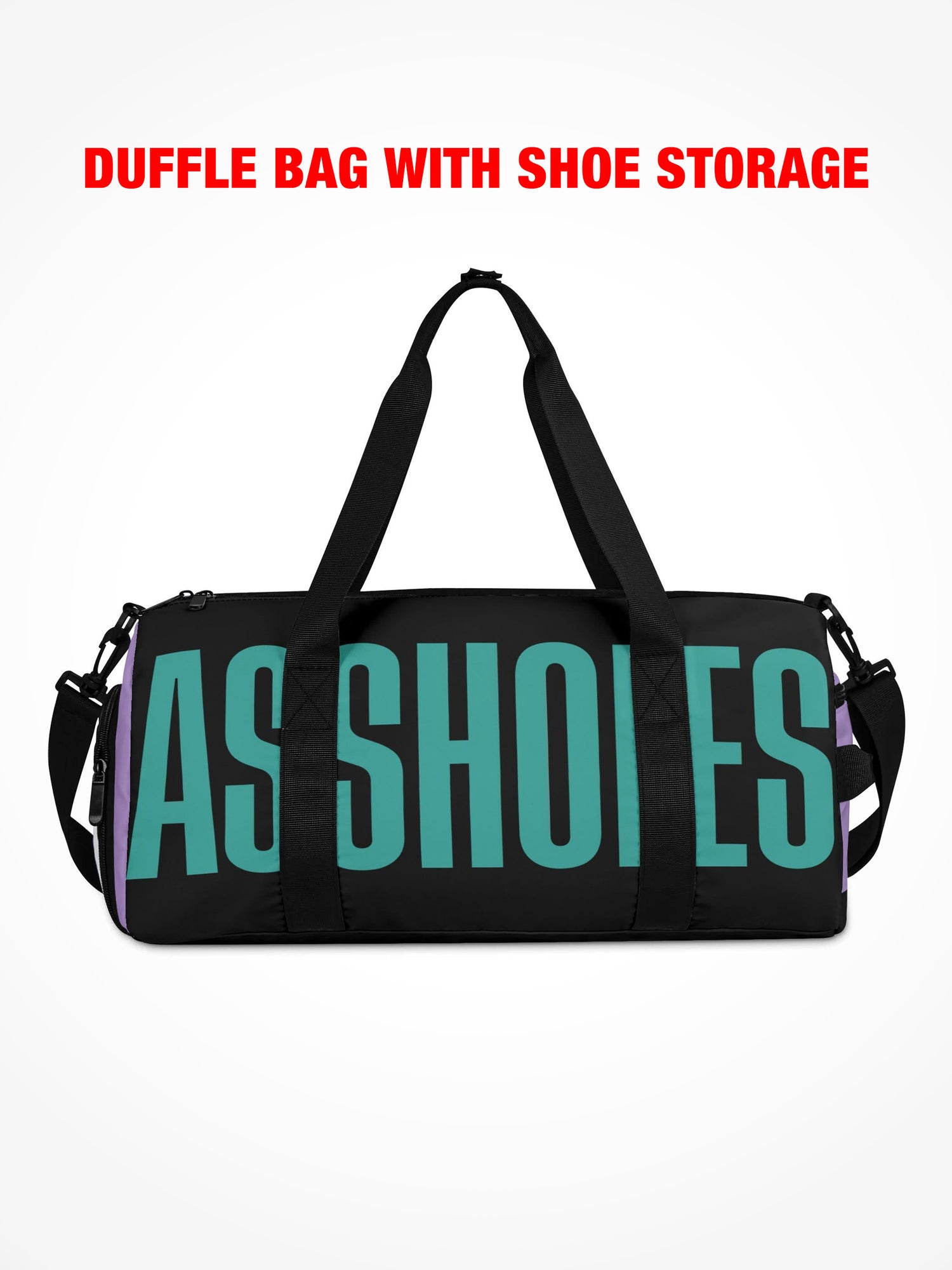 Duffle Bag - ASSHOLES - Green Purple