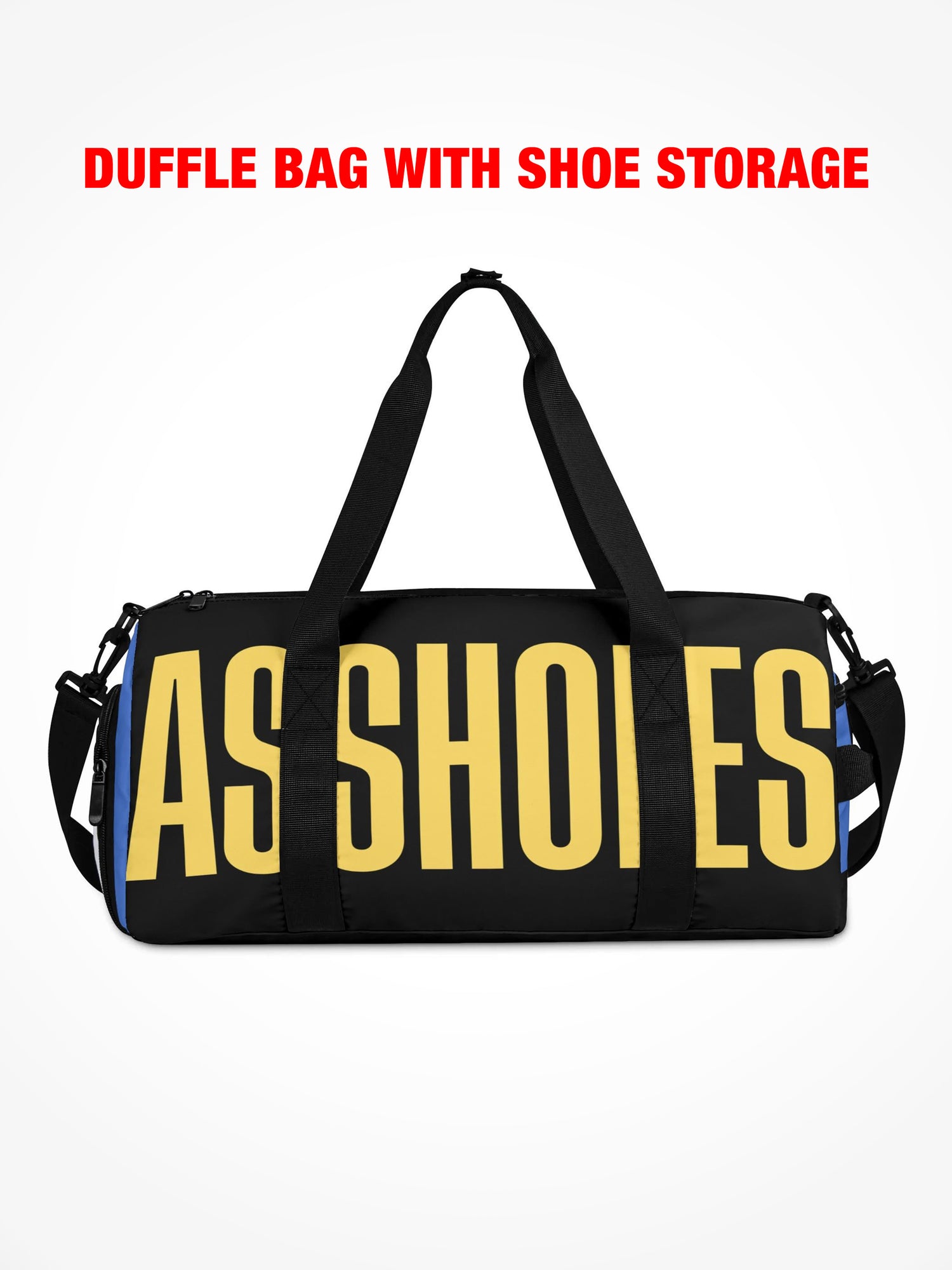 Duffle Bag - ASSHOLES - Yellow Blue