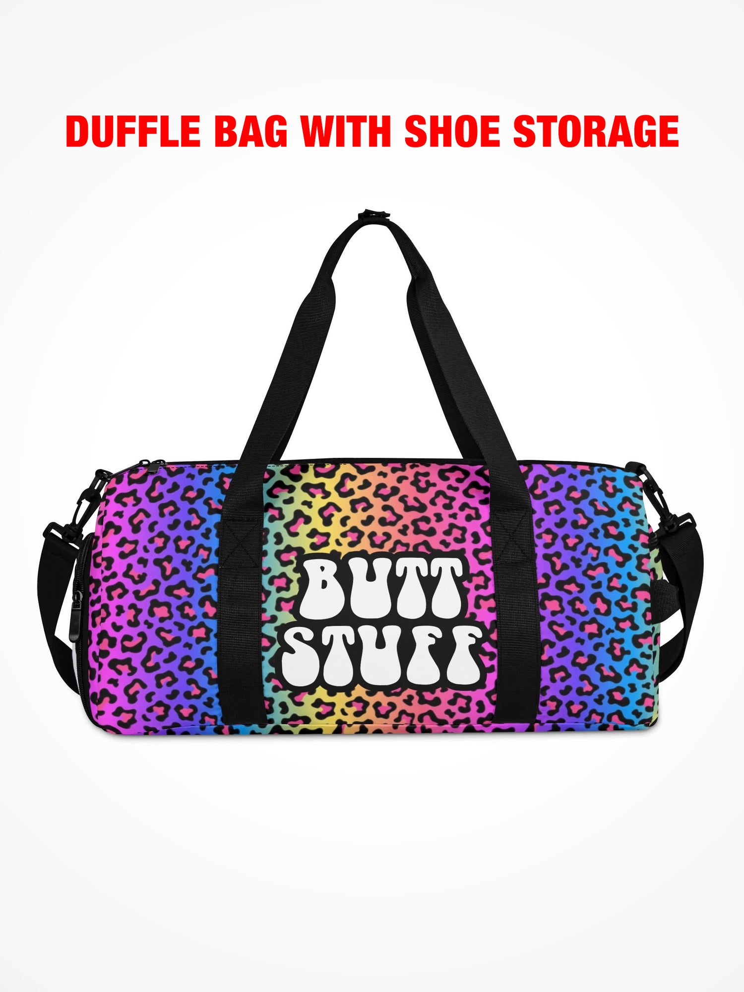 Duffle Bag - BUTT STUFF RETRO LEOPARD