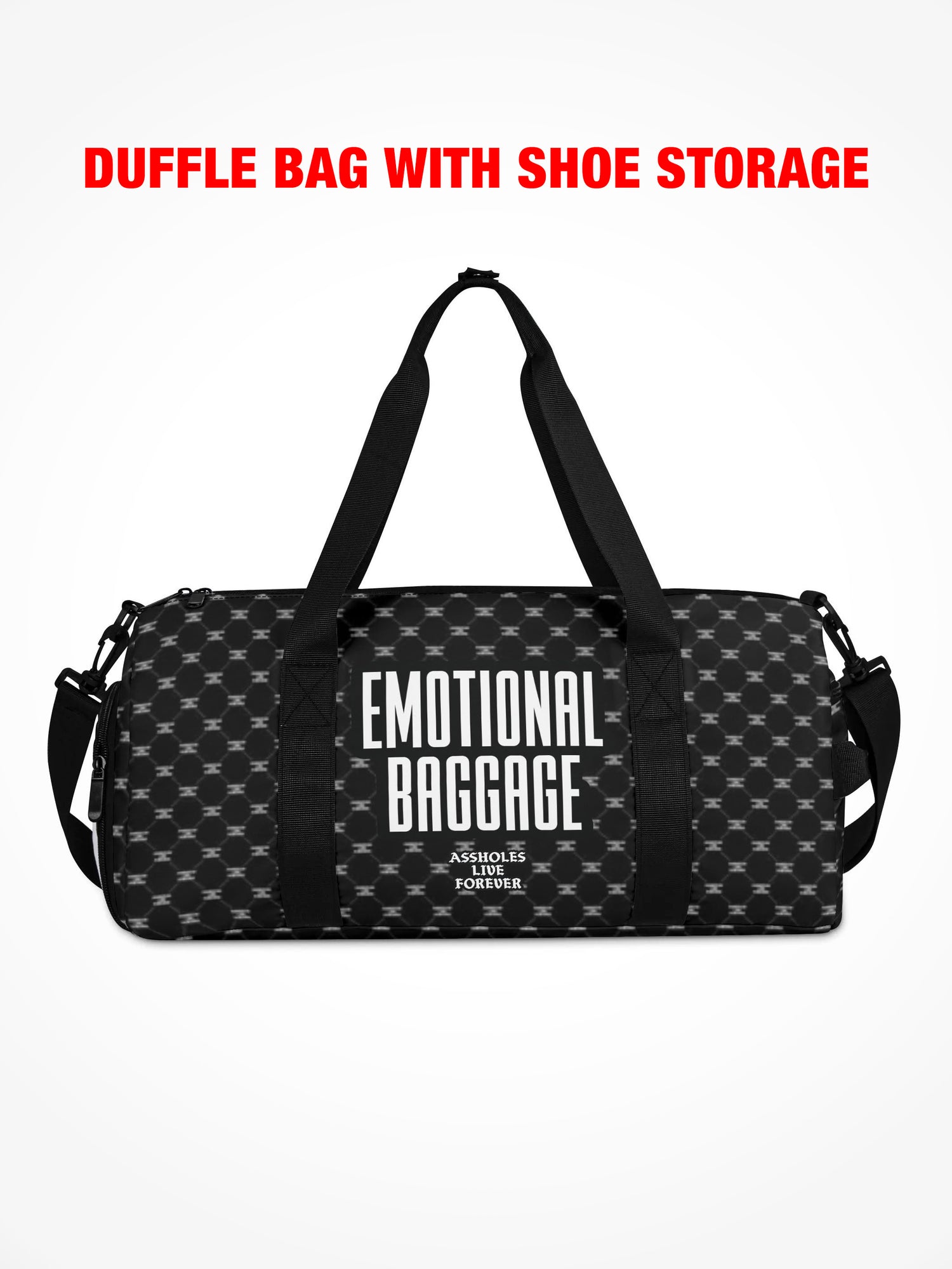 Duffle Bag - EMOTIONAL BAGGAGE BLACK ALF TILE