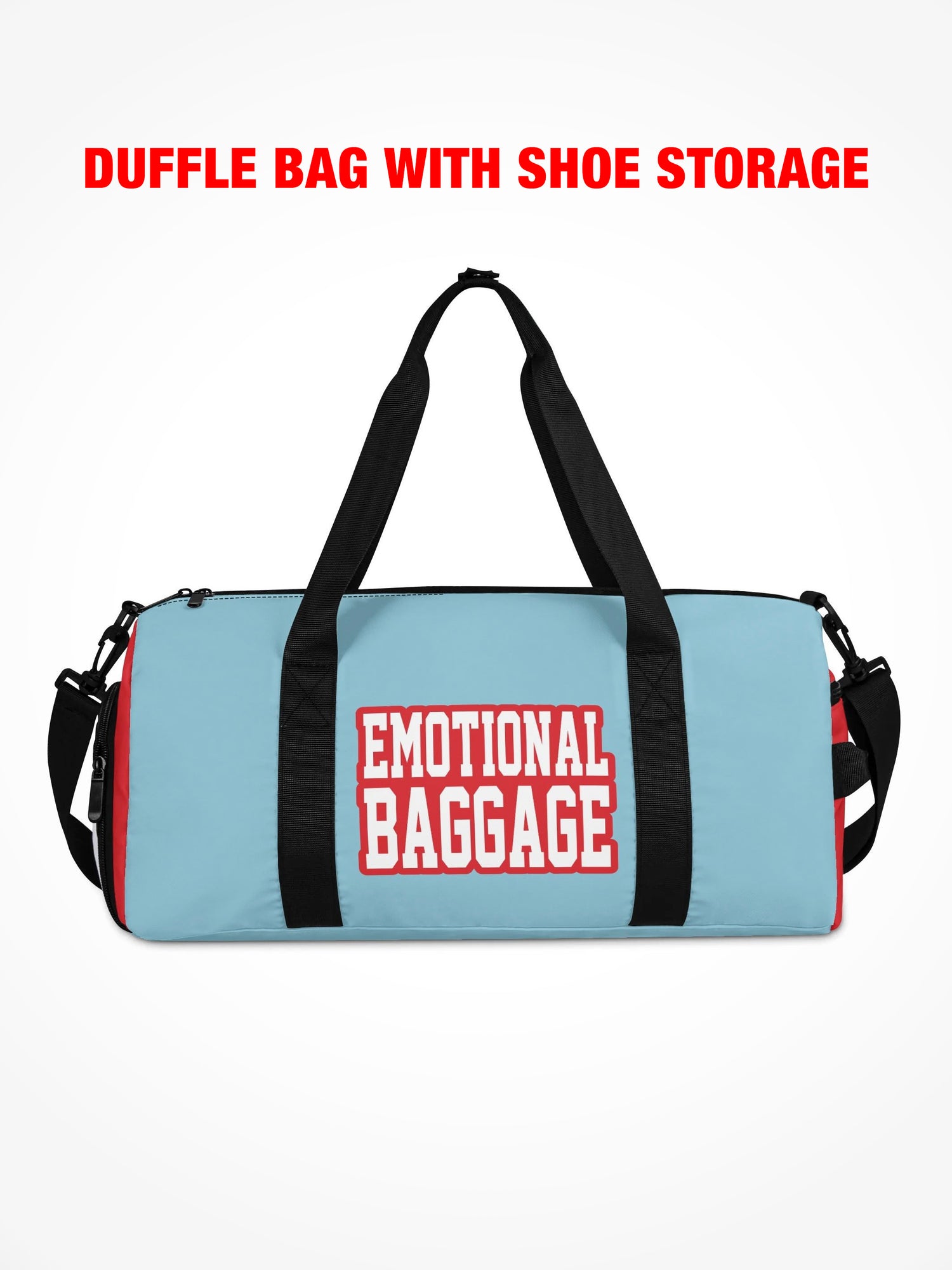 Duffle Bag - EMOTIONAL BAGGAGE WARPED LIGHT BLUE