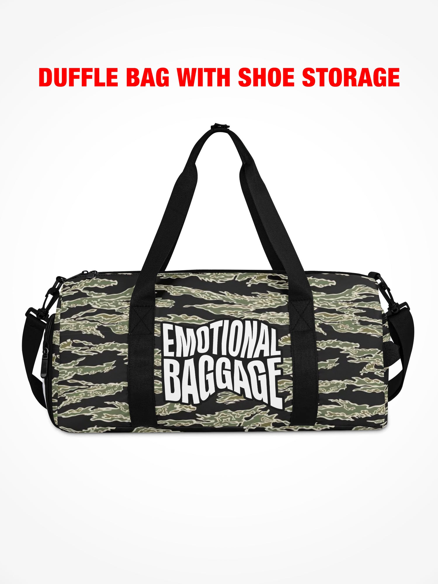 Duffle Bag - EMOTIONAL BAGGAGE WARPED GREEN TIGER