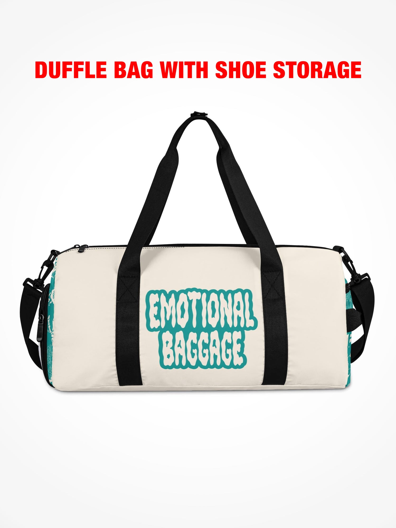 Duffle Bag - EMOTIONAL BAGGAGE WARPED WHITE