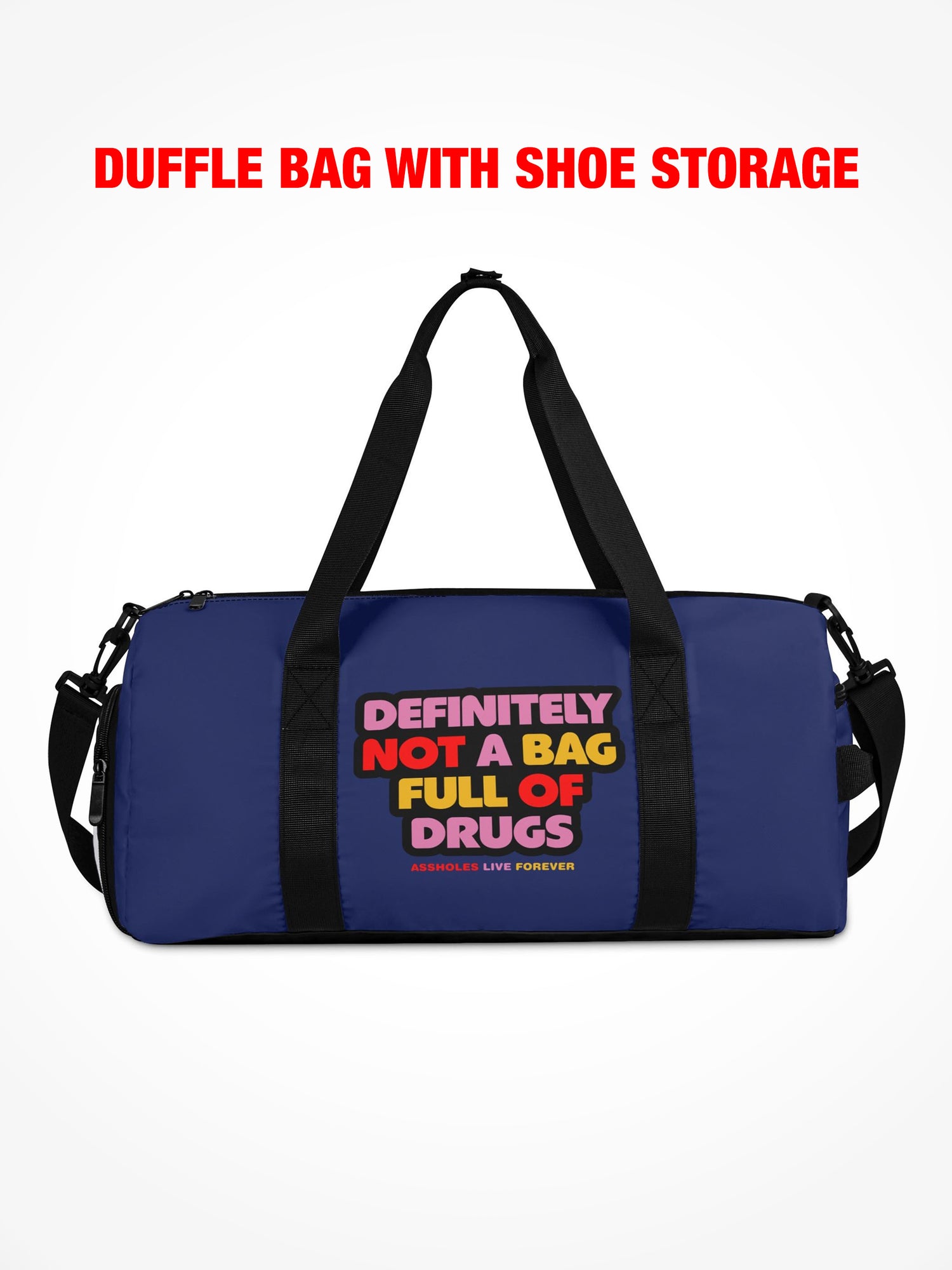 Duffle Bag - FULL OF DRUGS - NAVY MULTI COLOR