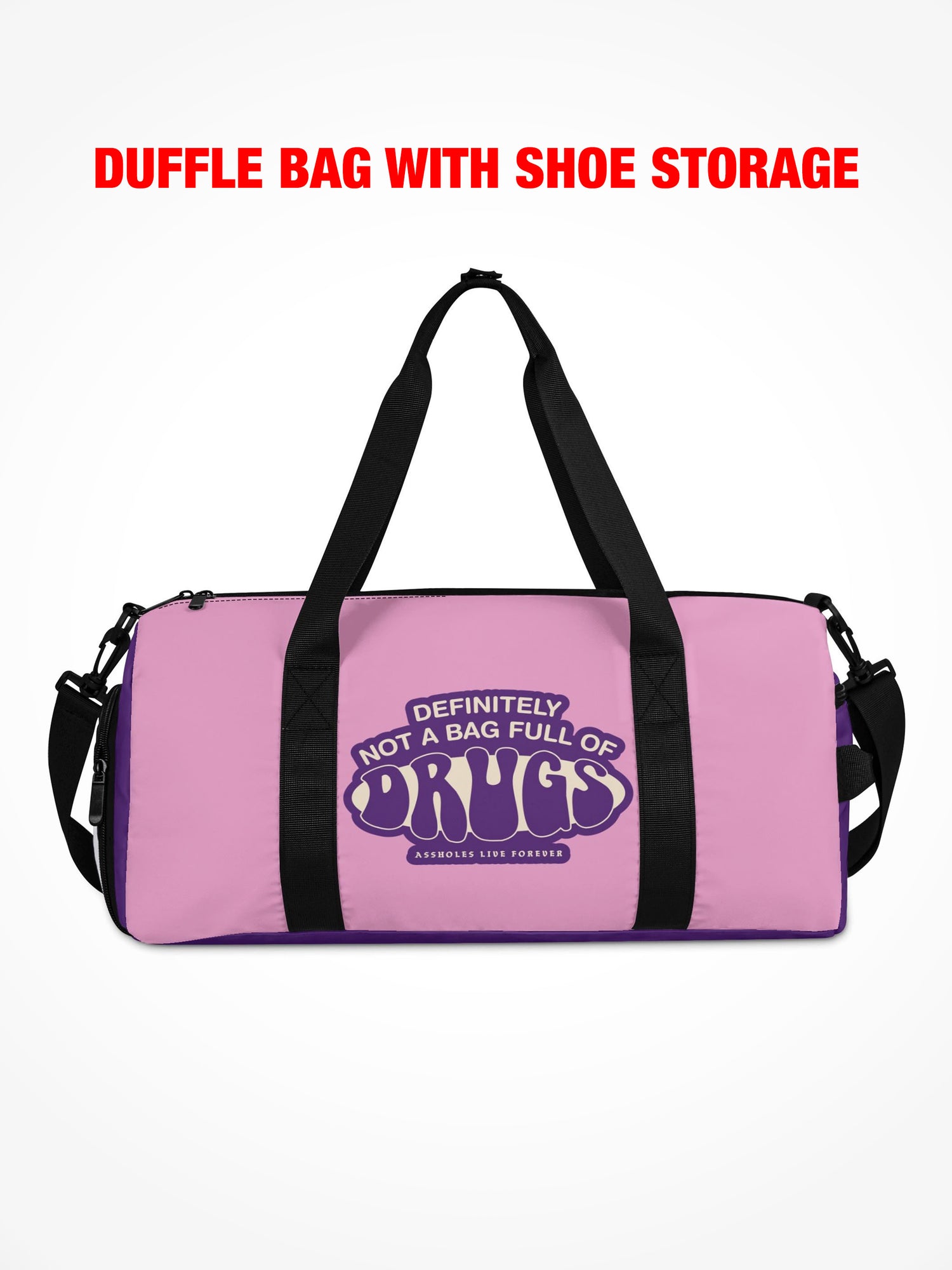 Duffle Bag - FULL OF DRUGS - Pink & Purple