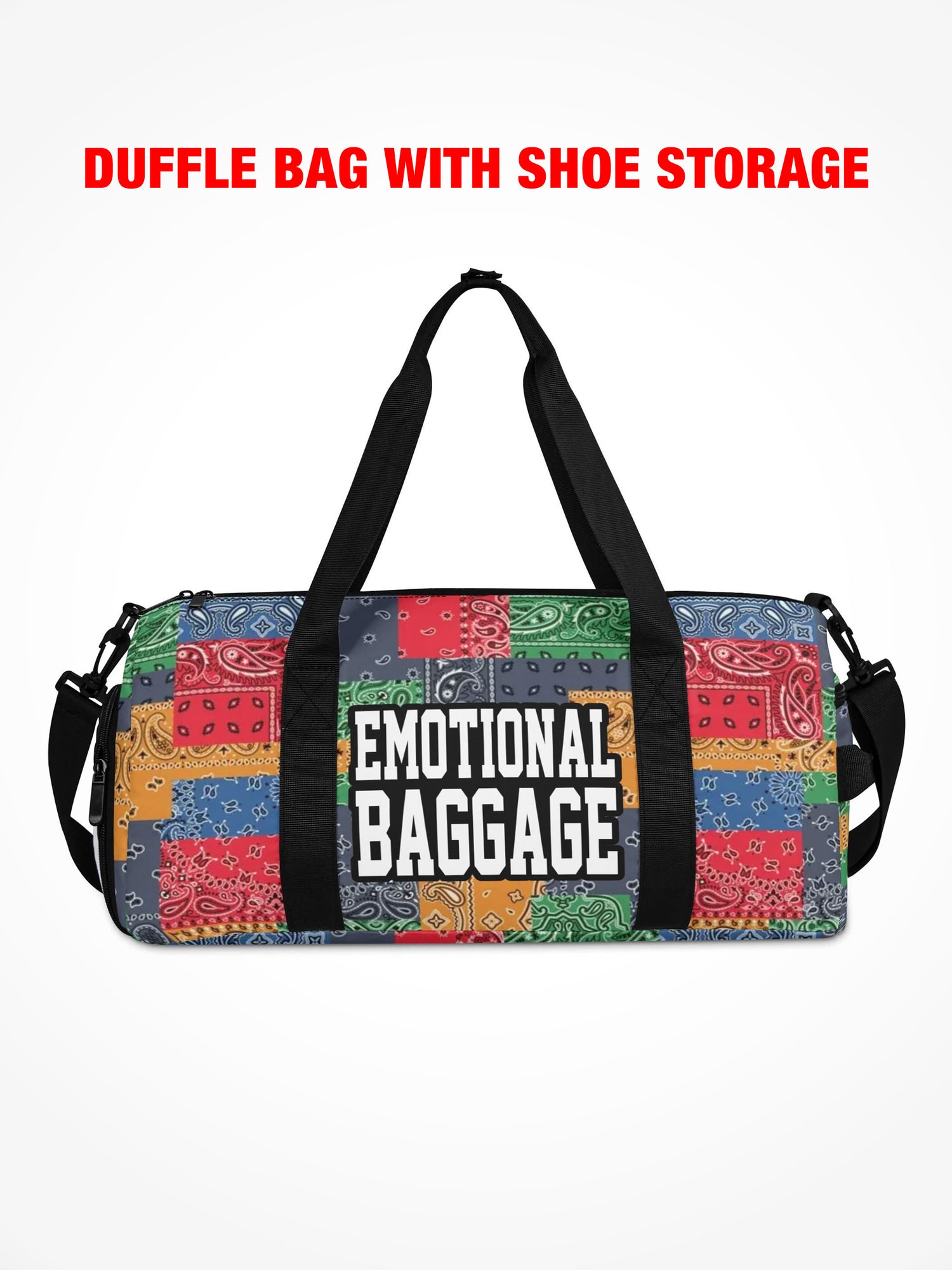 Duffle Bag - EMOTIONAL BAGGAGE - Primary Paisley