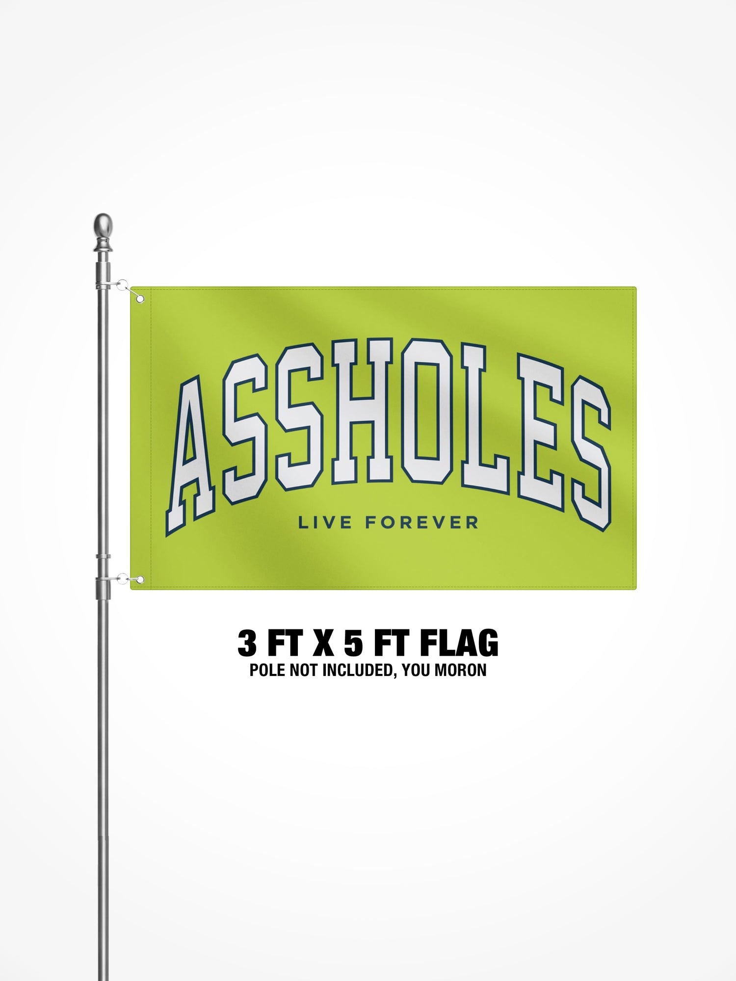 3x5 Ft Flag - ALF College Lime