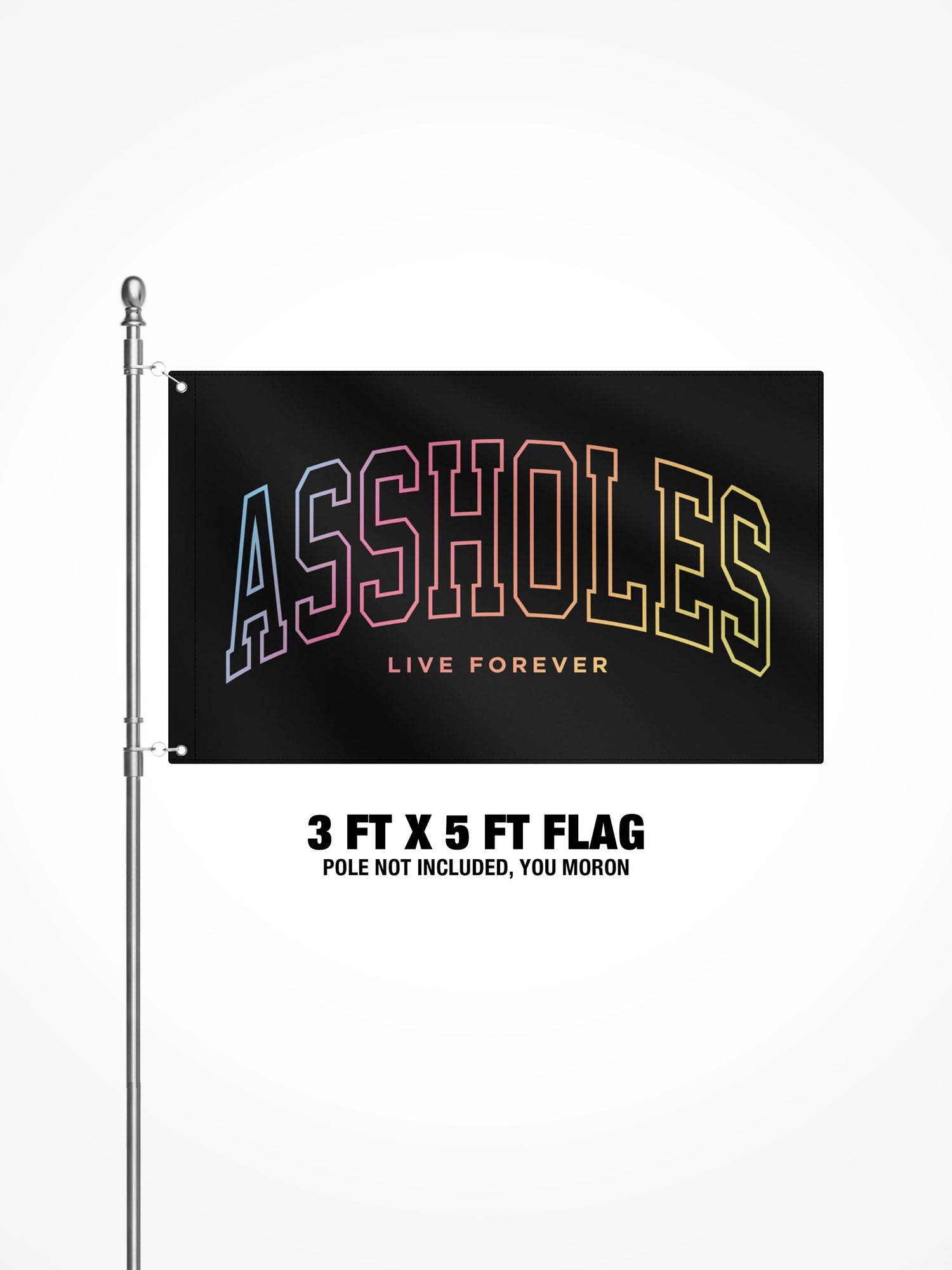 3x5 Ft Flag - ALG College Rainbow