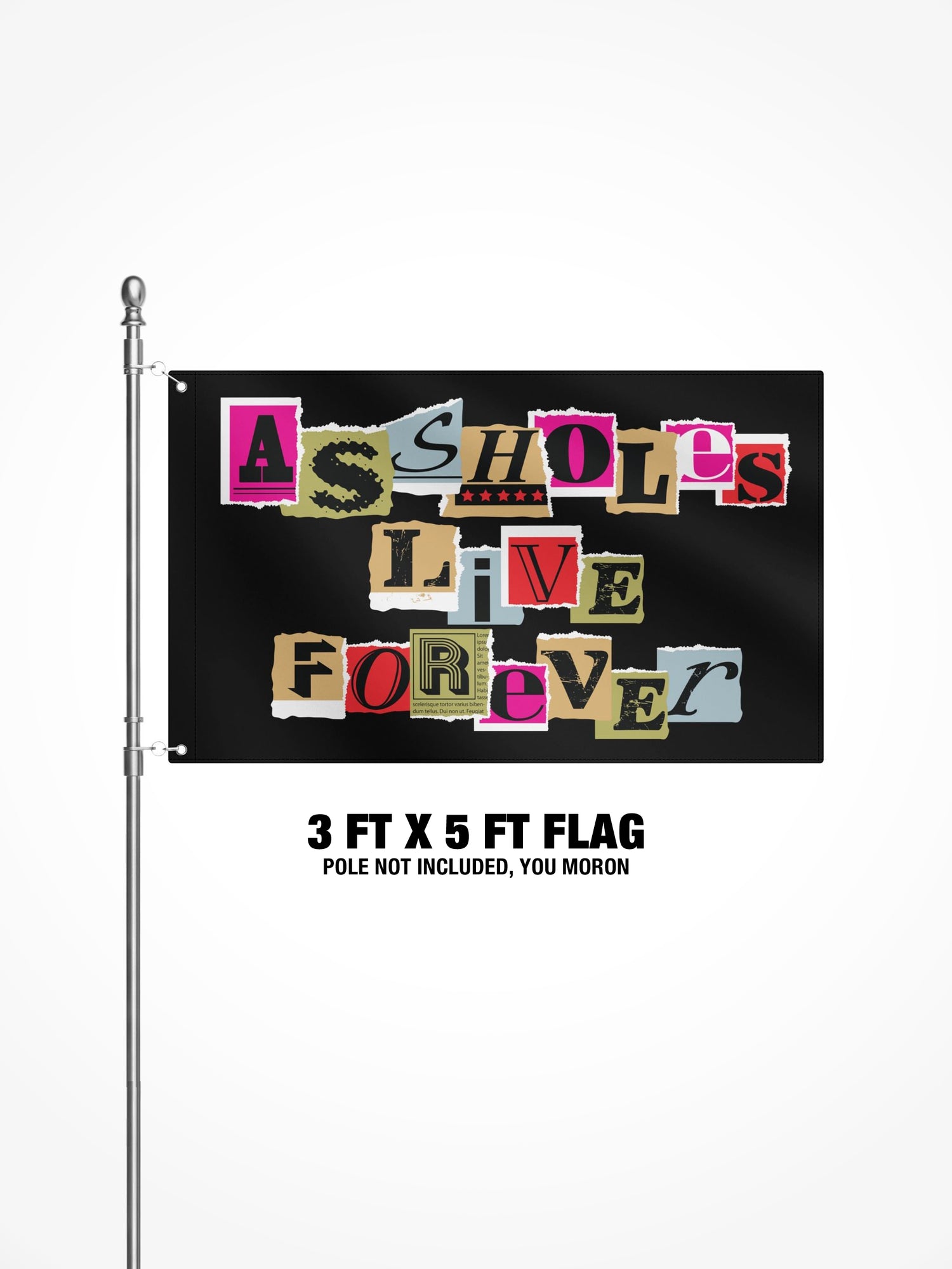 3x5 Ft Flag - ALF Ransom Note