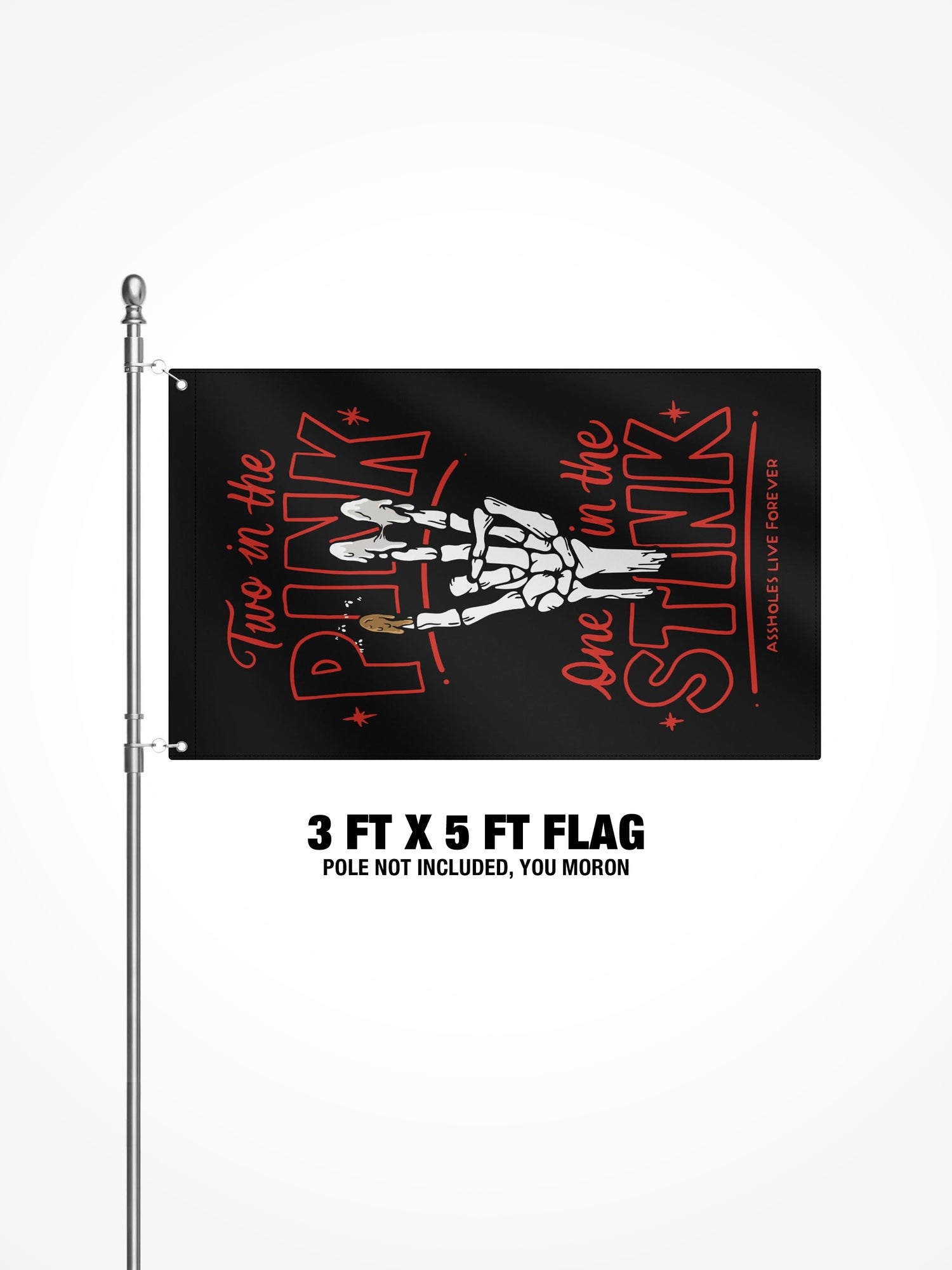 3x5 Ft Flag - Two In The Pink
