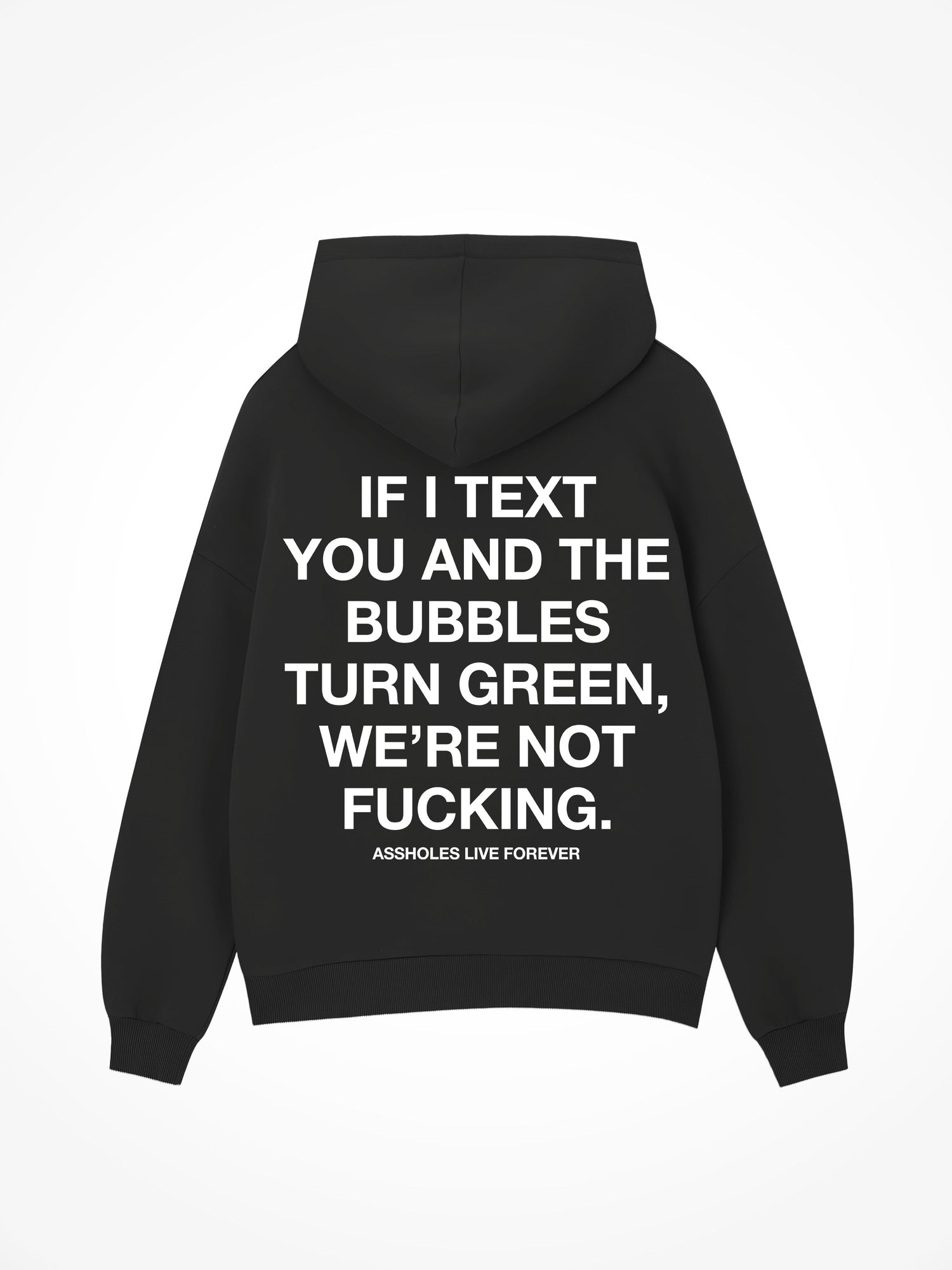 Green Bubbles - Black Hoodie