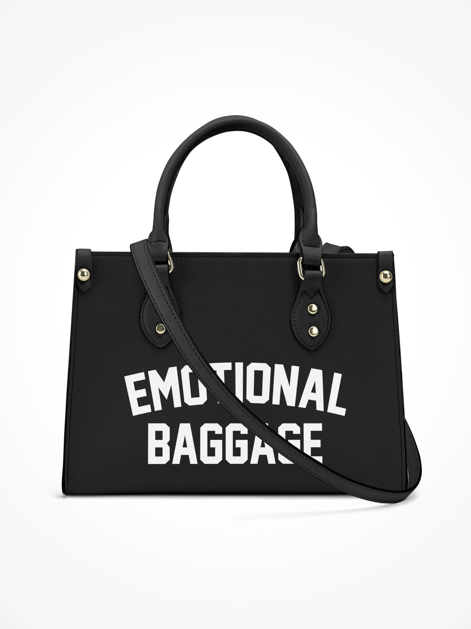 Handbag With Strap - EMOTIONAL BAGGAGE BLACK