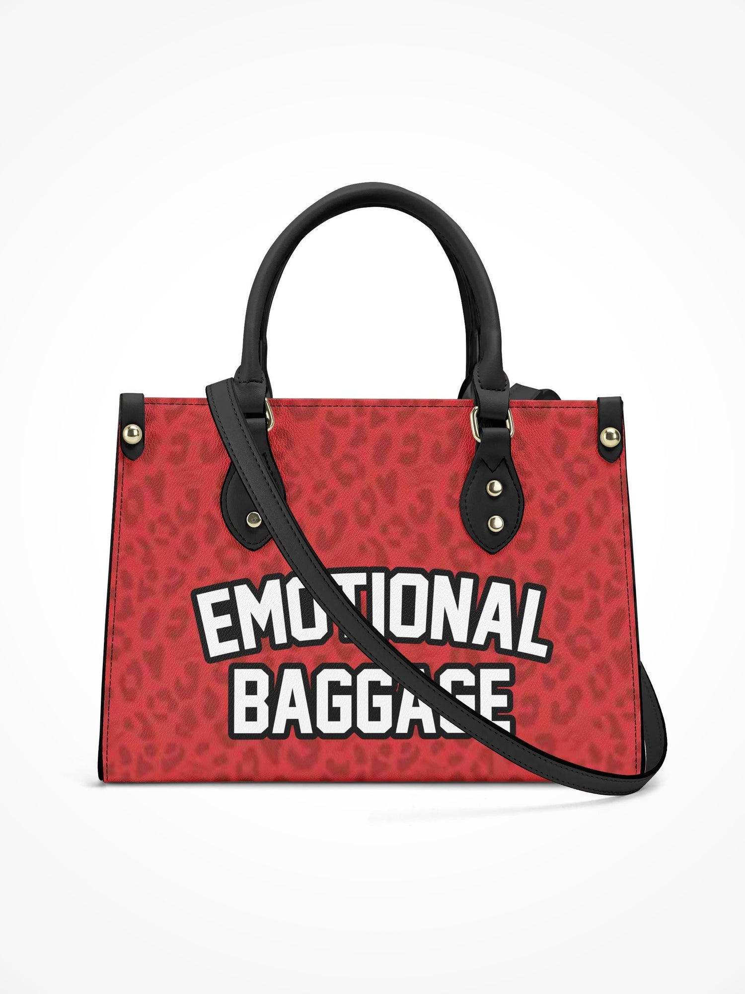 Handbag With Strap - EMOTIONAL BAGGAGE RED CHEETAH