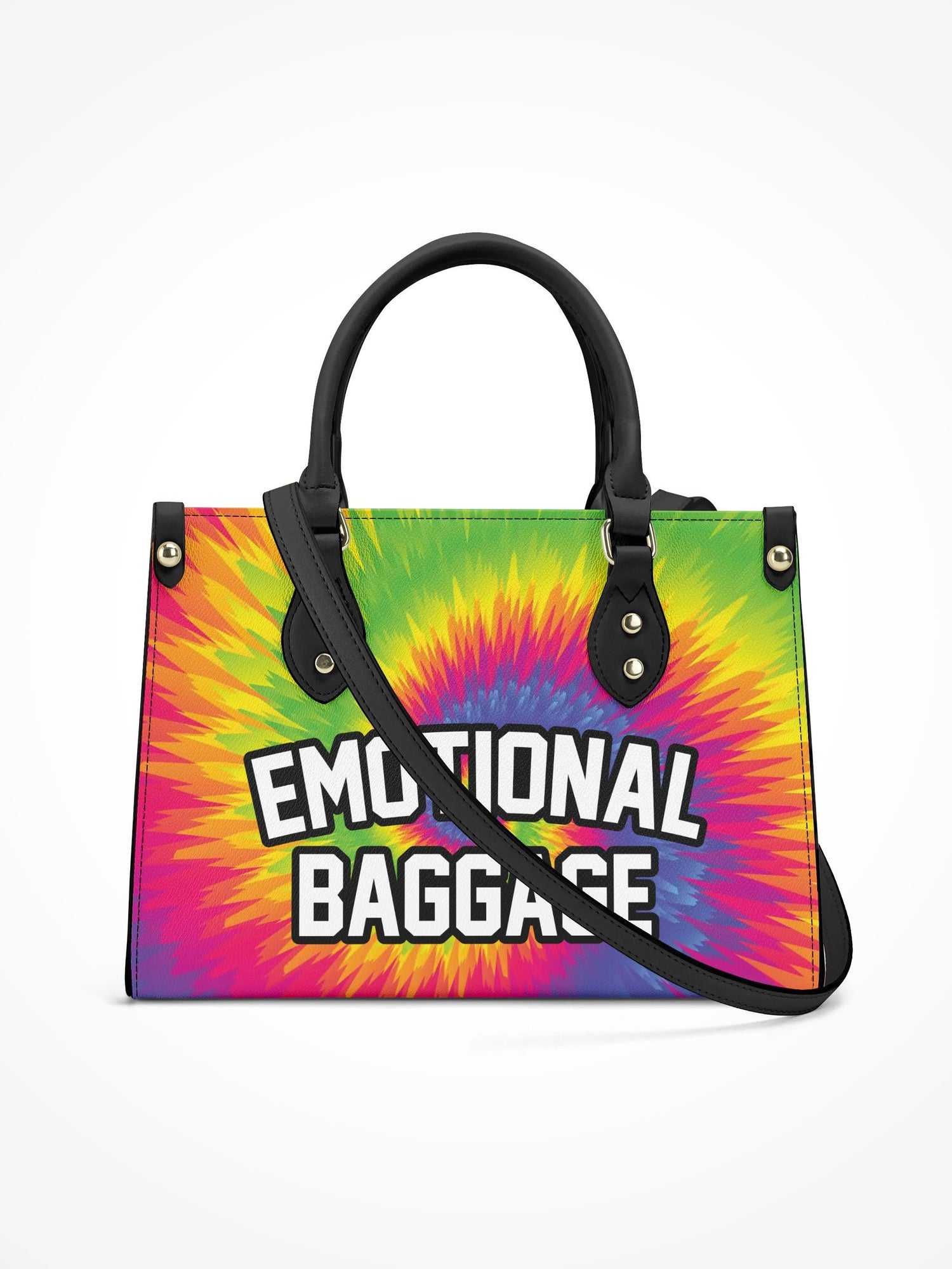 Handbag With Strap - EMOTIONAL BAGGAGE TIE DYE