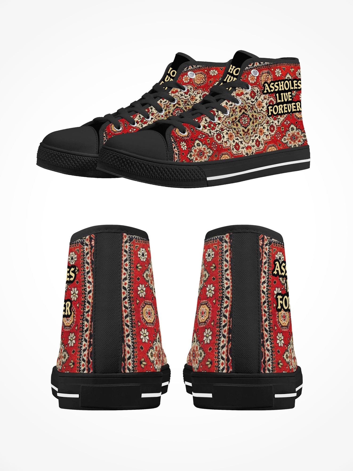 Mens High Top Canvas Shoes - ALF Oriental Rug