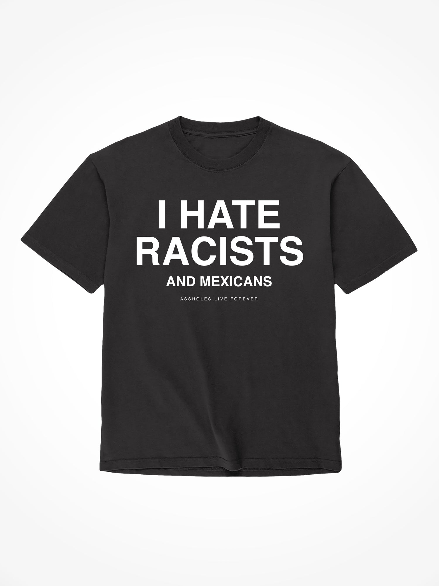 I Hate Racists - Black T-Shirt