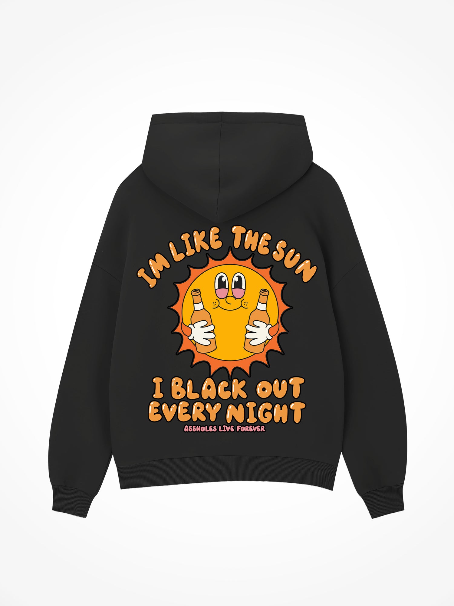 I Blackout Every Night- Black Hoodie