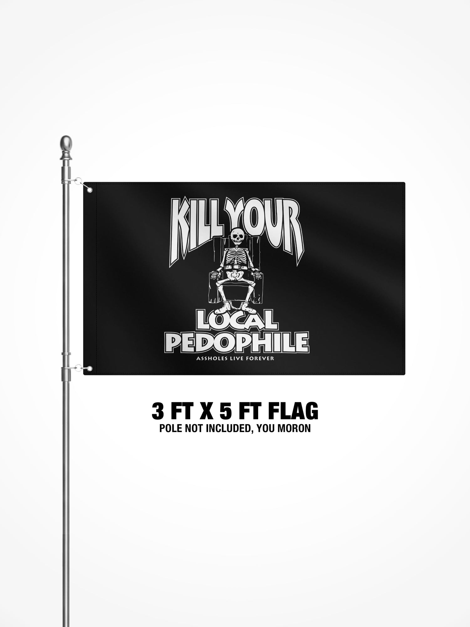 3x5 Ft Flag - Death Row Pedophile