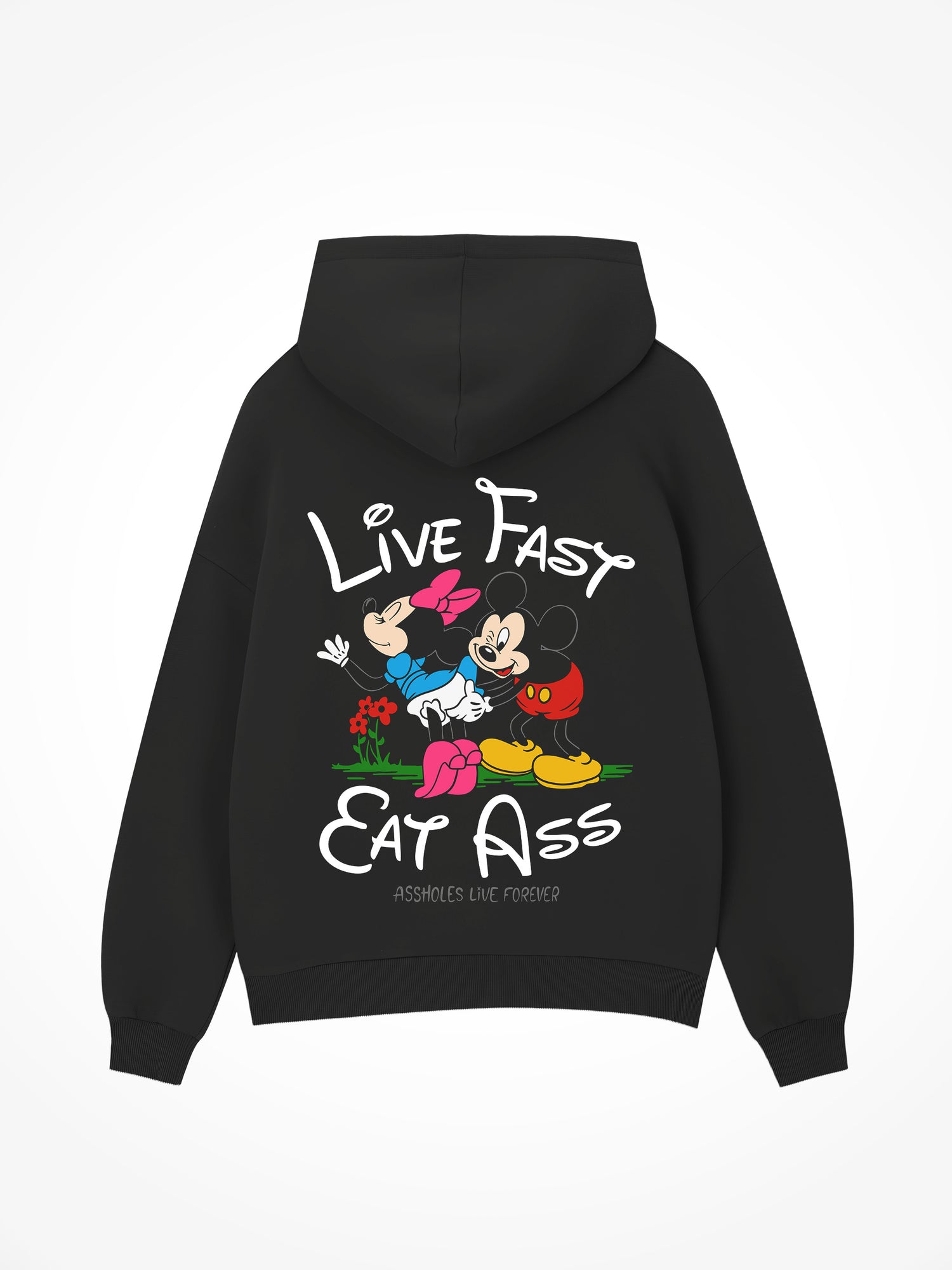 Live Fast Eat Ass x Mickey - Black Hoodie