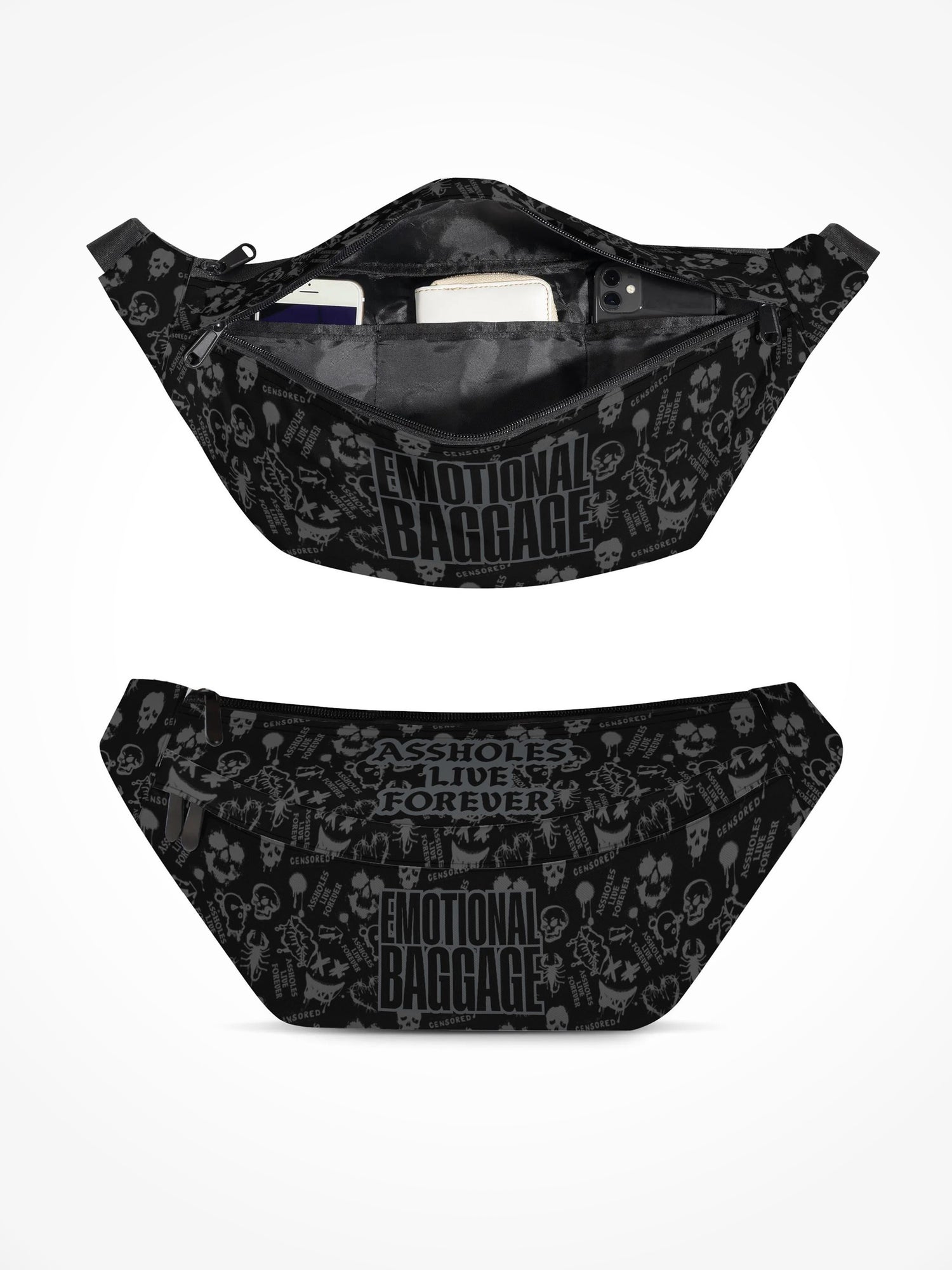 Large Fanny Pack - ALF Spray Paint Emotional Baggage