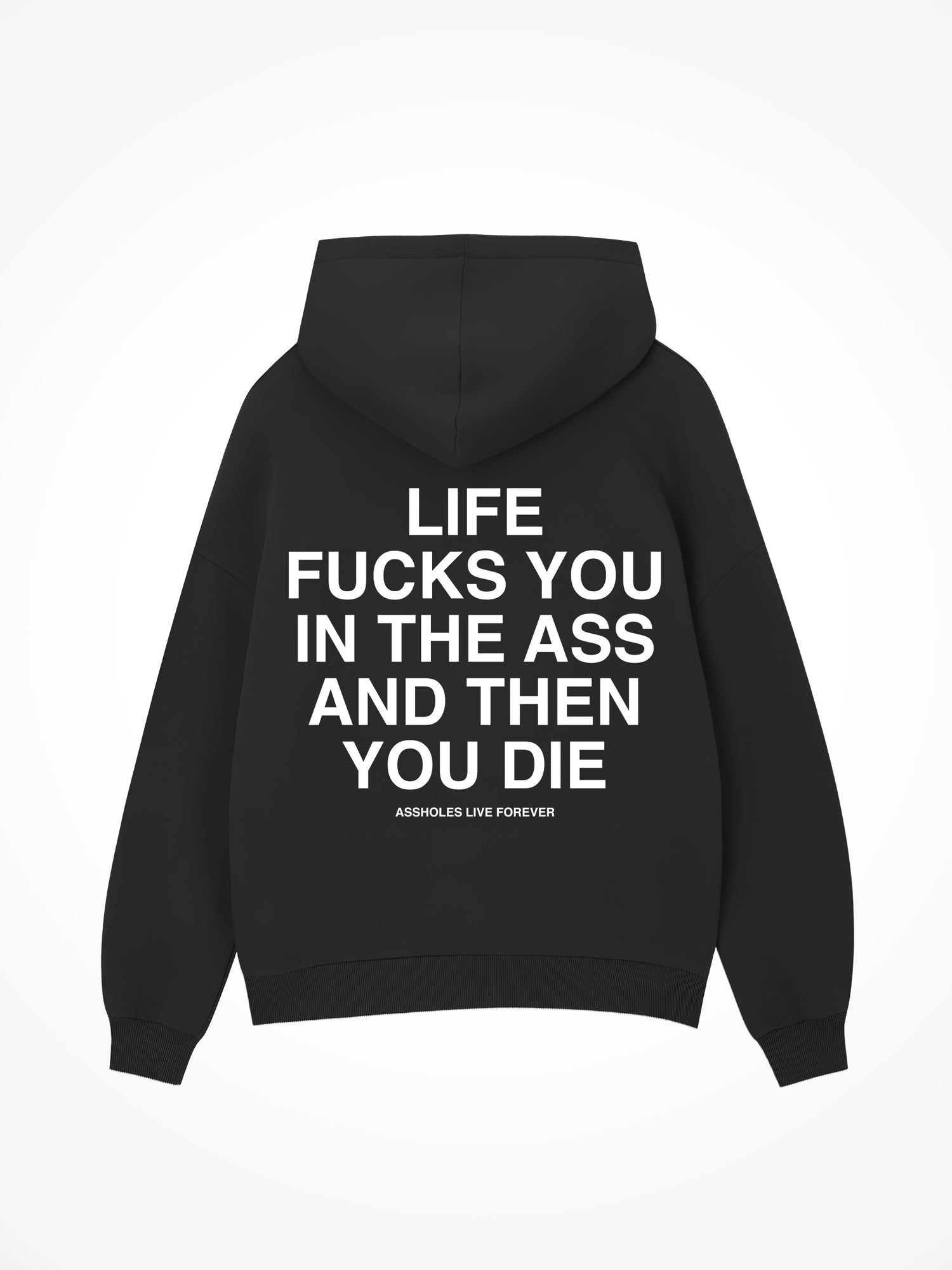 Life Fucks You in the Ass - Black Hoodie