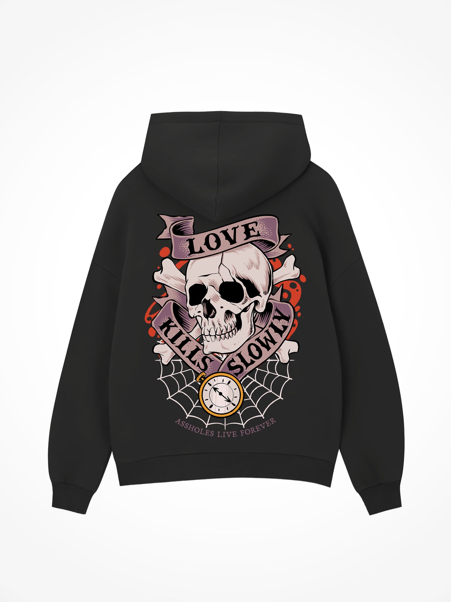 Love Kills Slowly Web - Black Hoodie