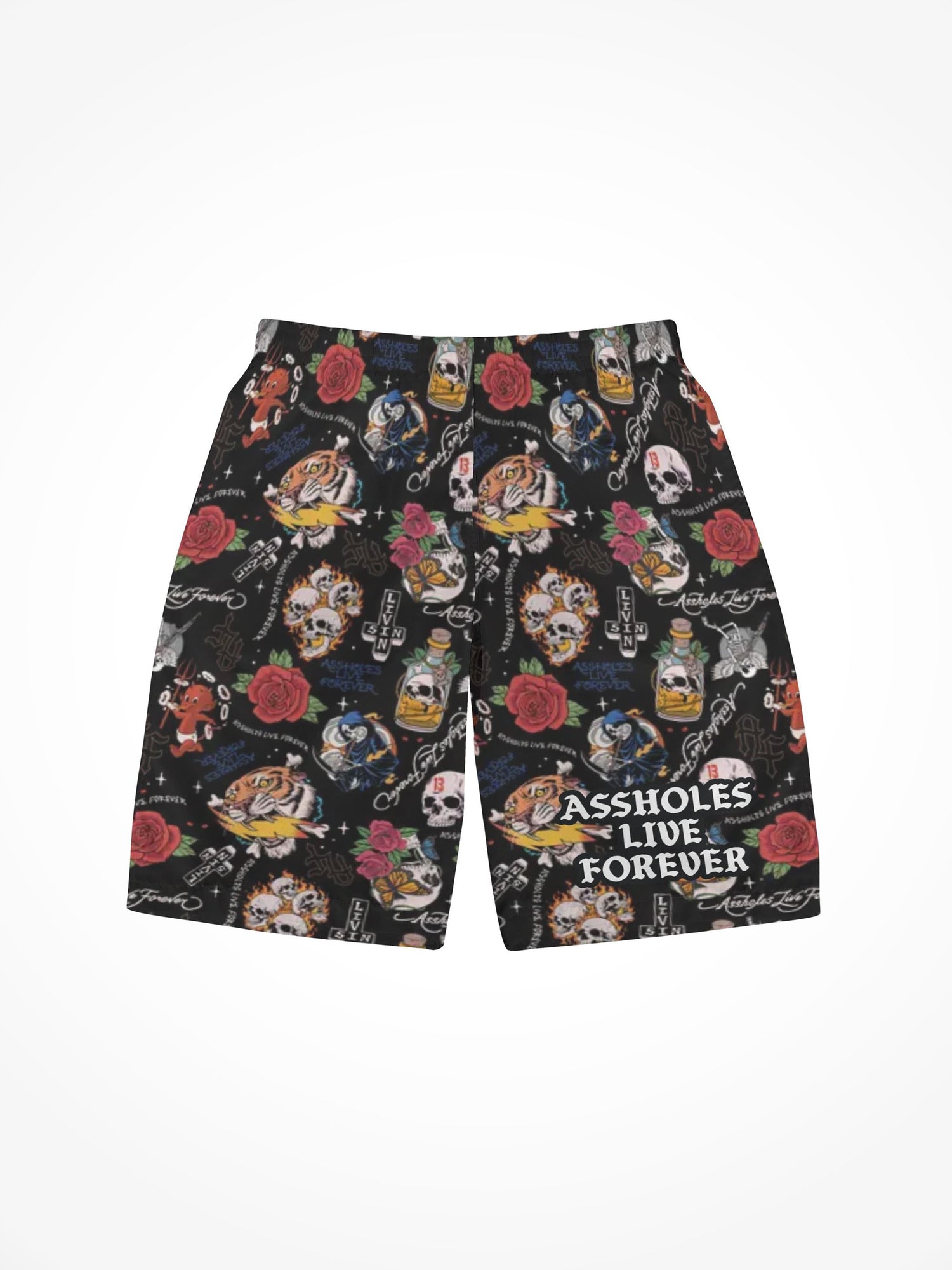 Mens All Over Print Board Shorts - ALF Tiger Pattern