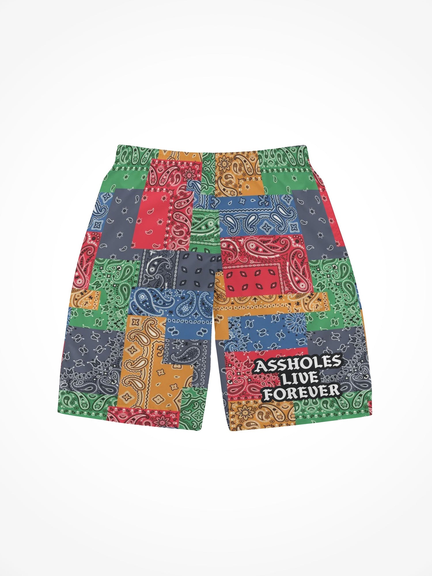Mens All Over Print Board Shorts - ALF Bandana Mash