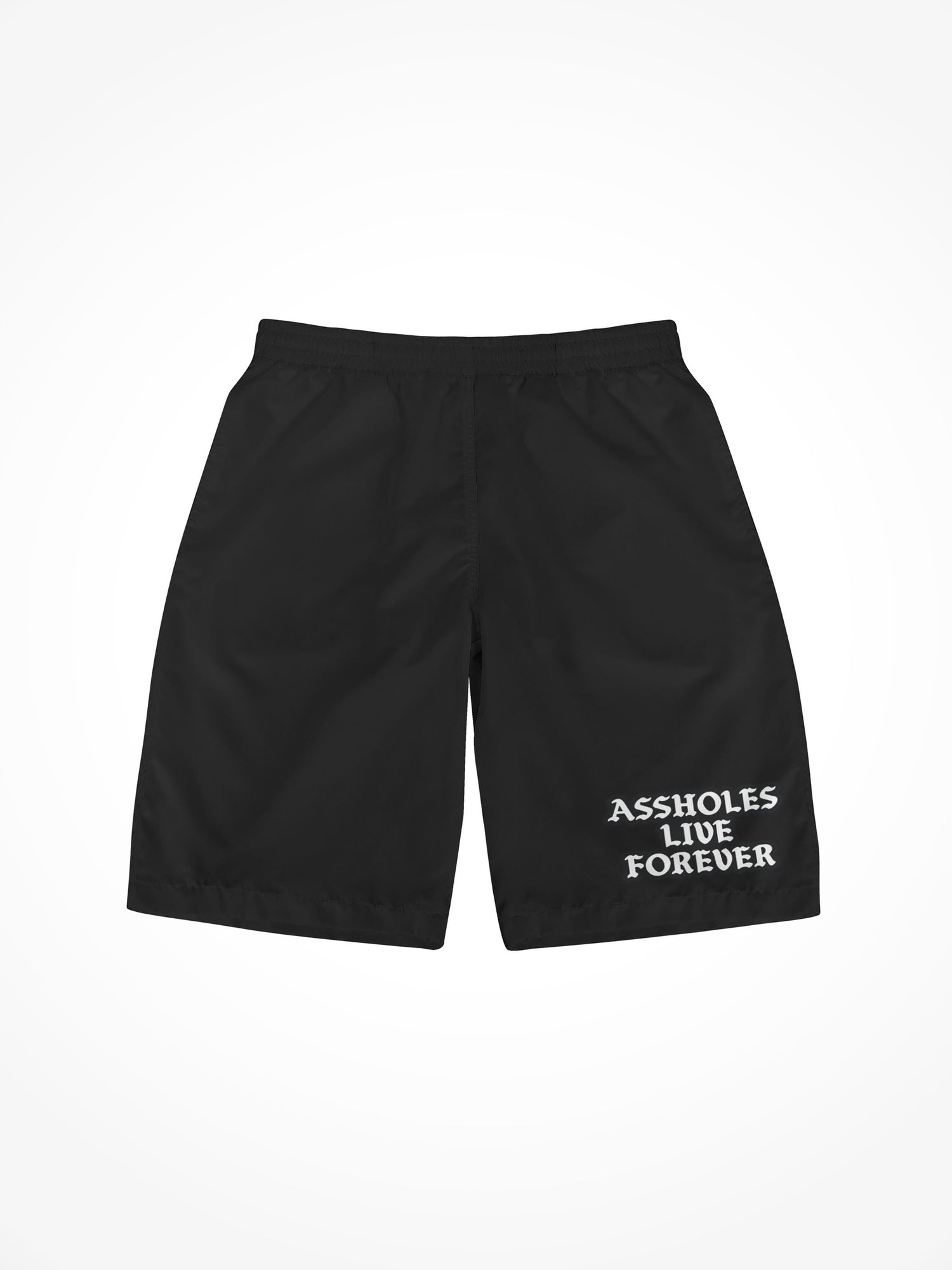 Mens All Over Print Board Shorts - ALF Black & White