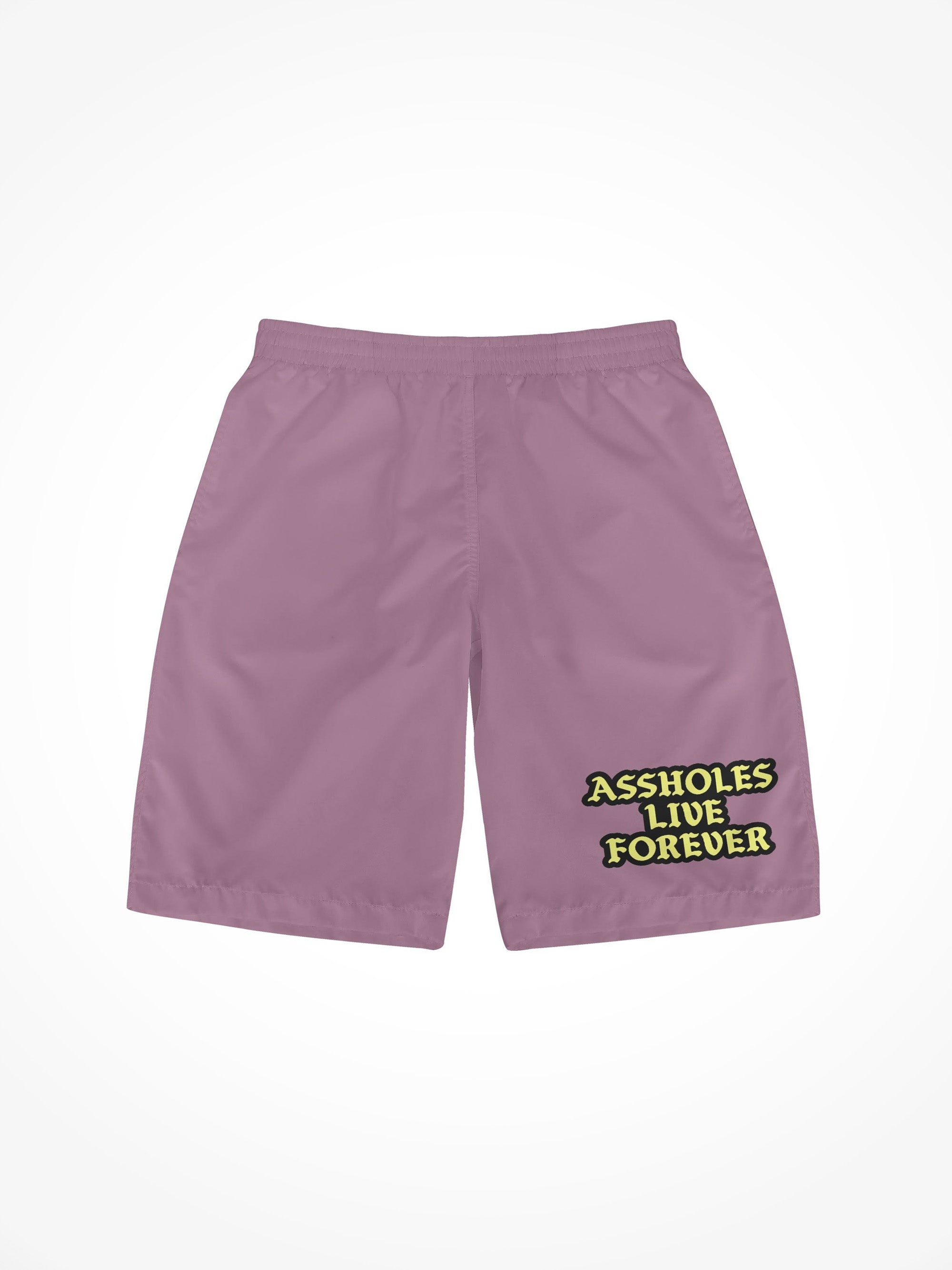 Mens All Over Print Board Shorts ALF Eggplant Neon - Main Image