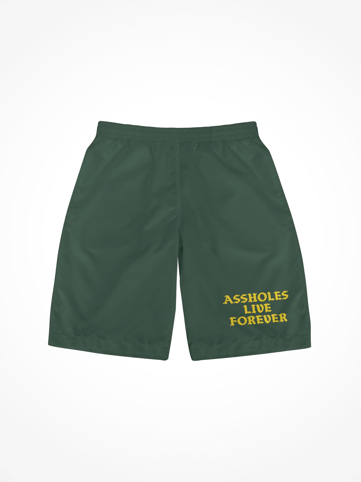 Mens All Over Print Board Shorts - ALF Green & Yellow