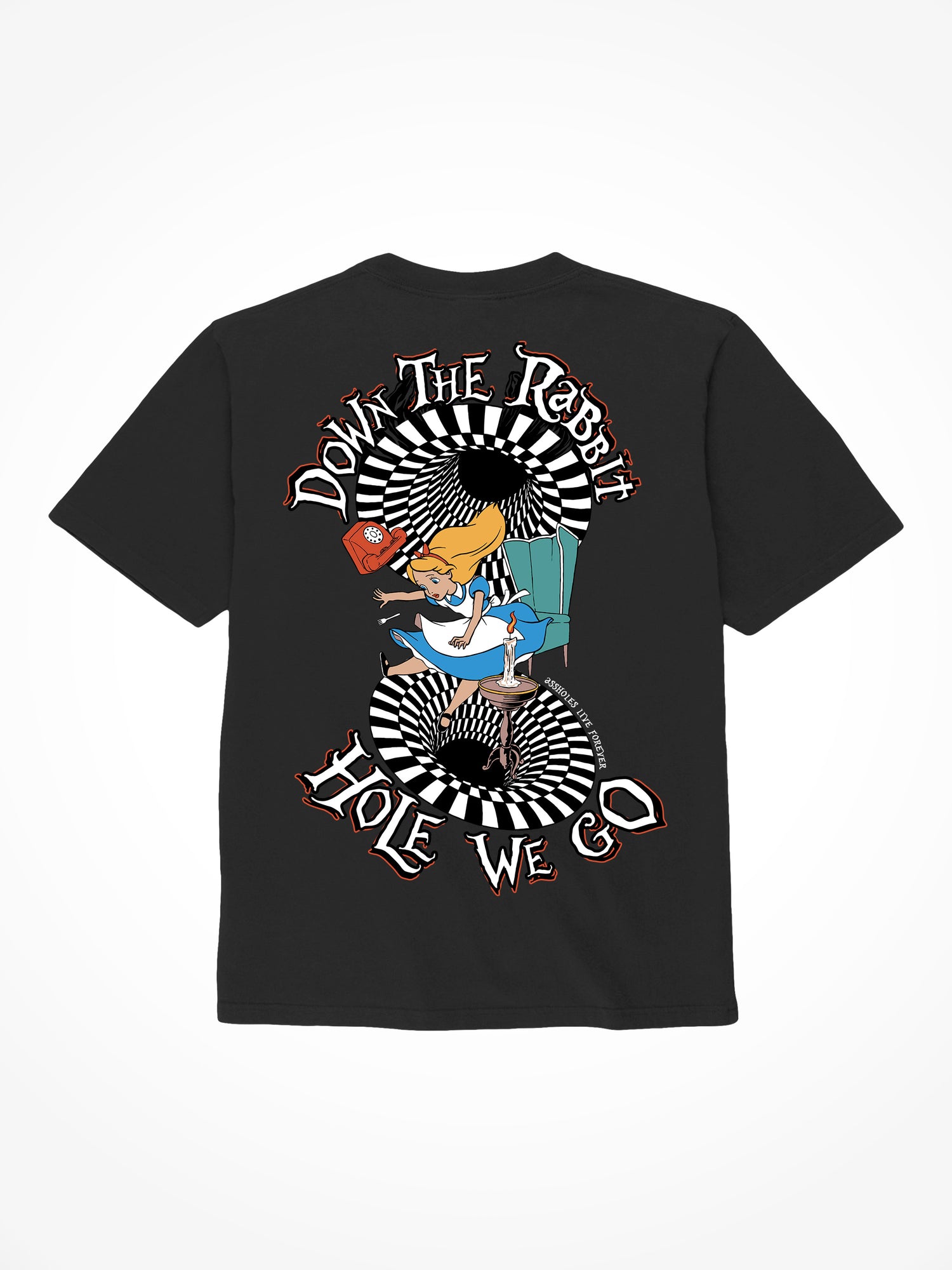 Rabbit Hole - Black T-Shirt