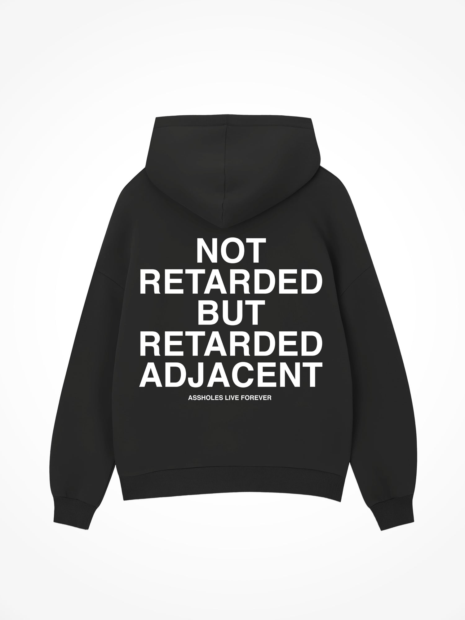 Retarded Adjacent - Black Hoodie