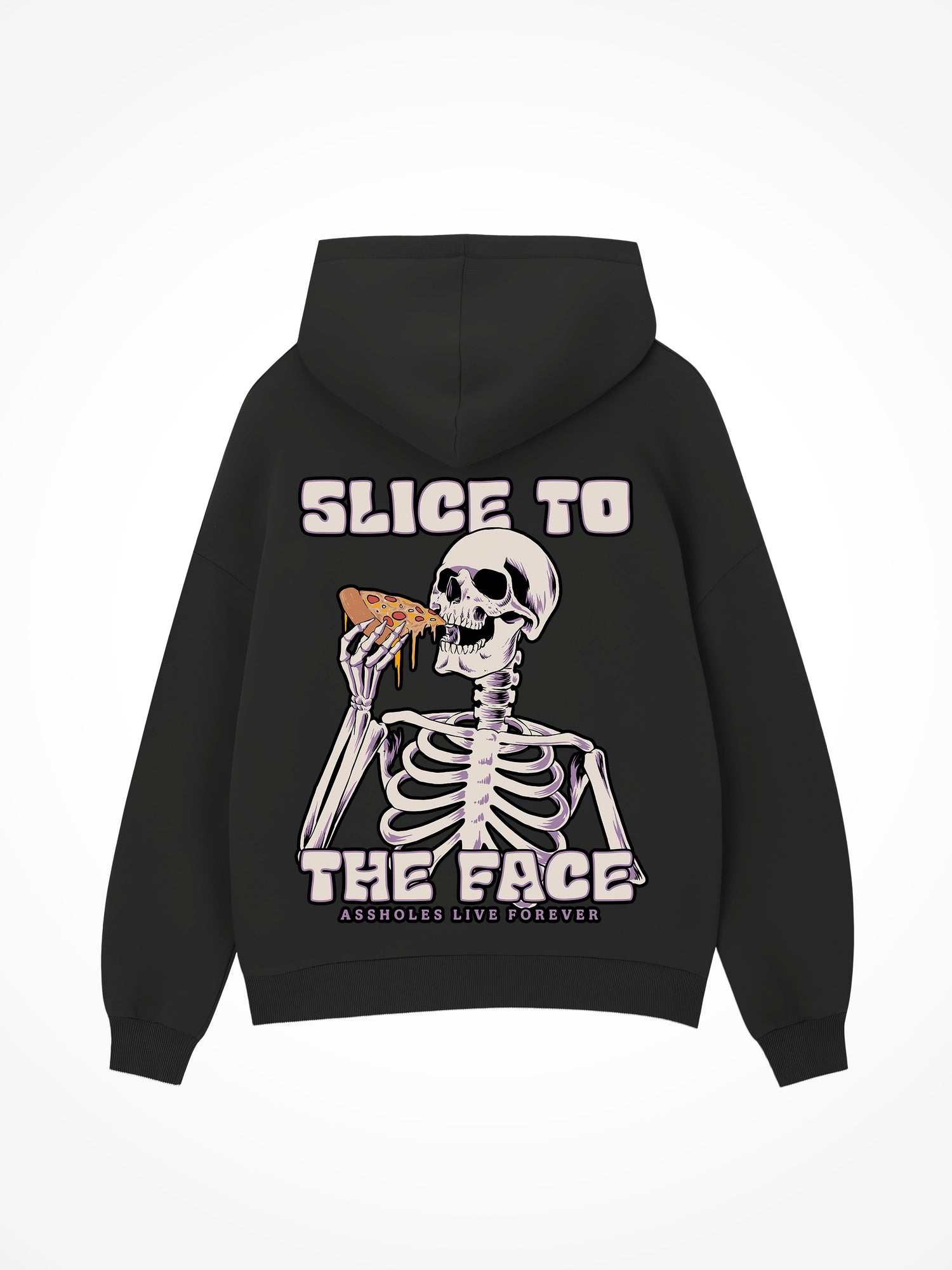 Slice to the Face - Black Hoodie