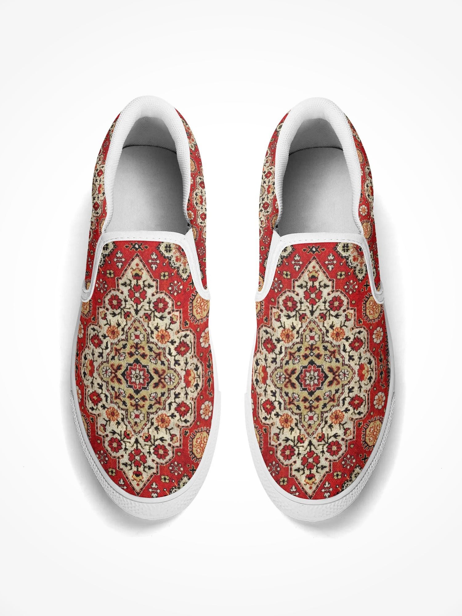 Mens Rubber Slip On Shoes - ALF Rug White Sole