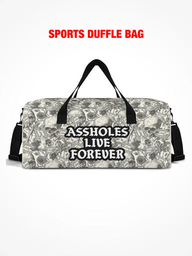 Sports Duffle - ALF Skull Flowers