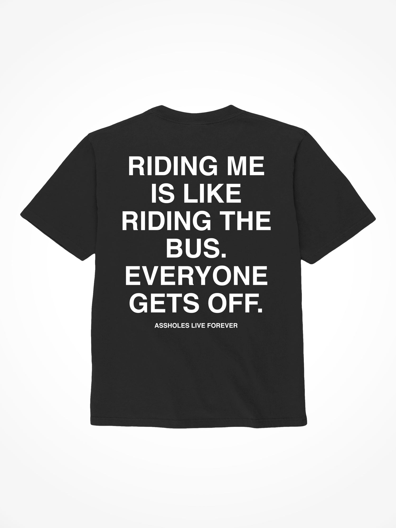 Riding The Bus - Black T-Shirt