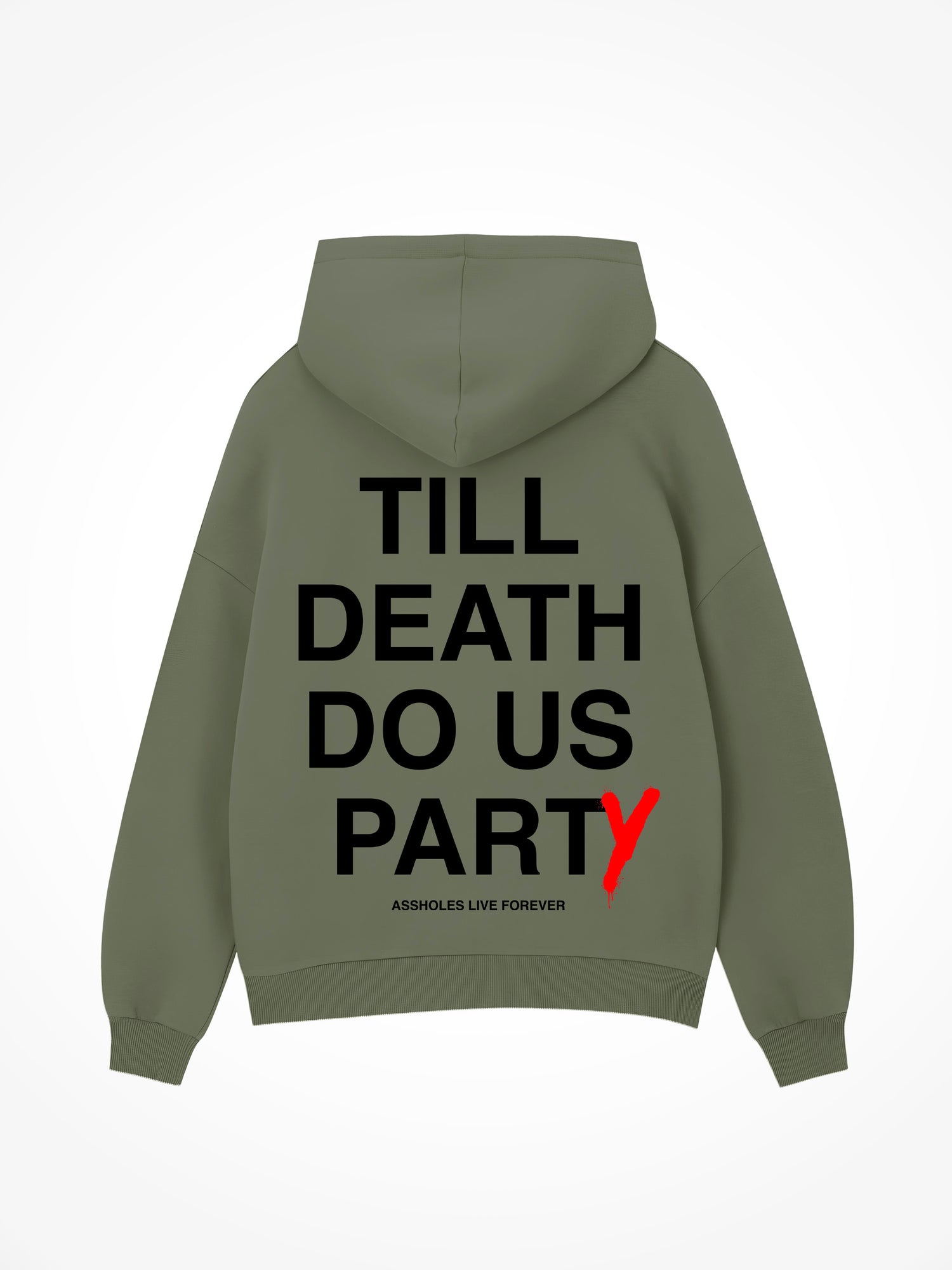 Till Death Do Us Party - Military Green Hoodie