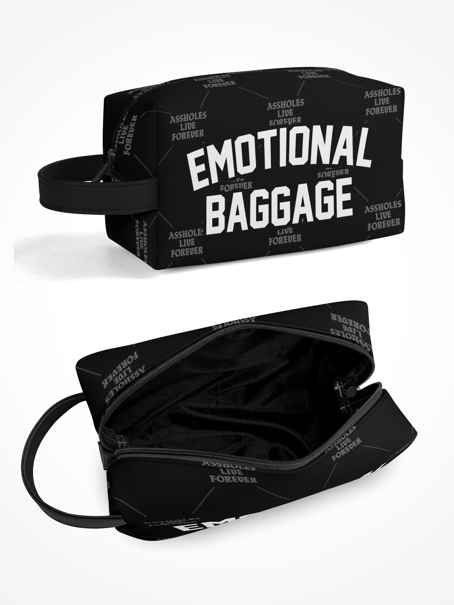 Toiletry Bag - EMOTIONAL BAGGAGE ALF TILE BLACK