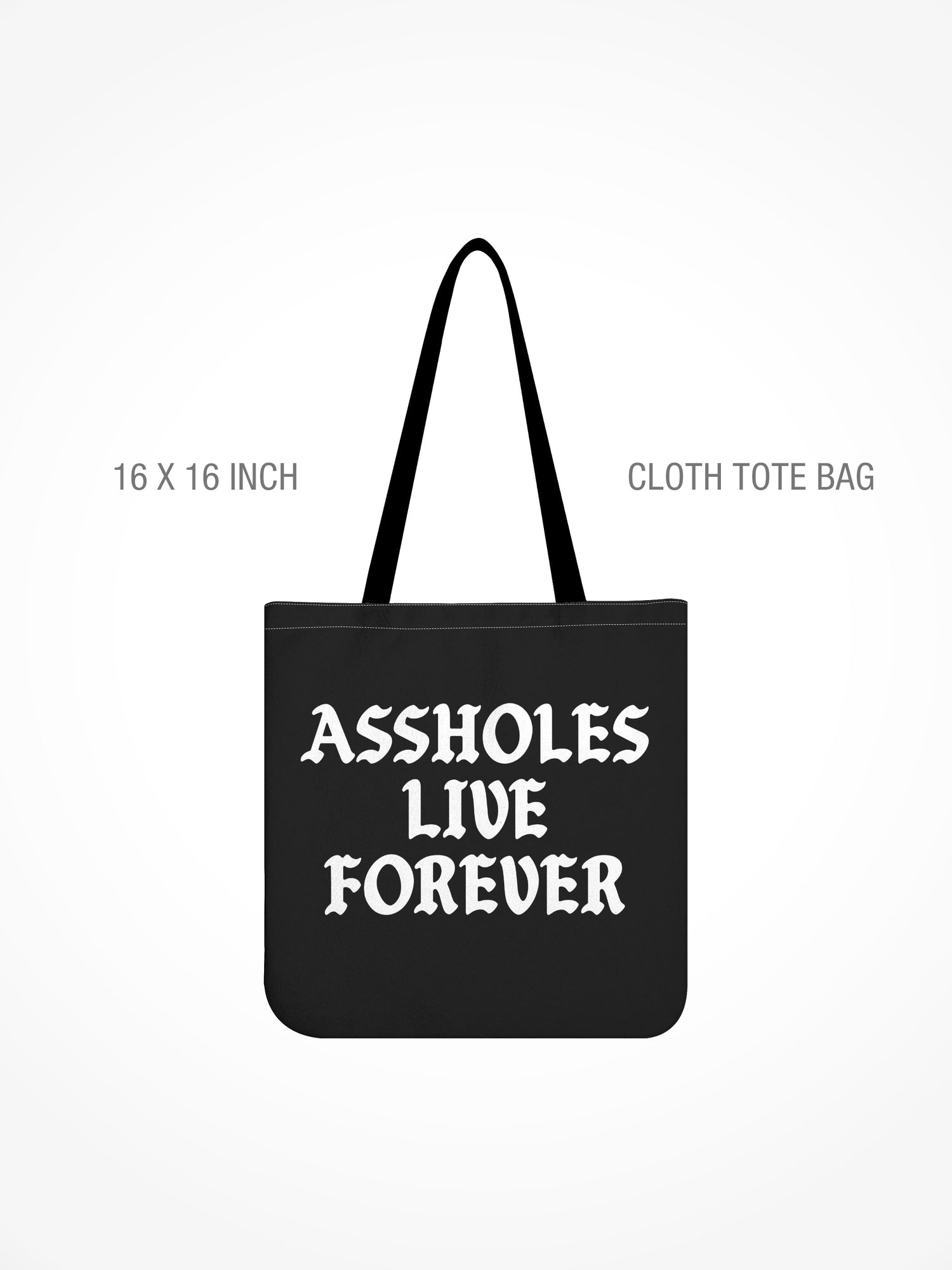 All-Over Print Cloth Tote Bag - ALF OG BLACK