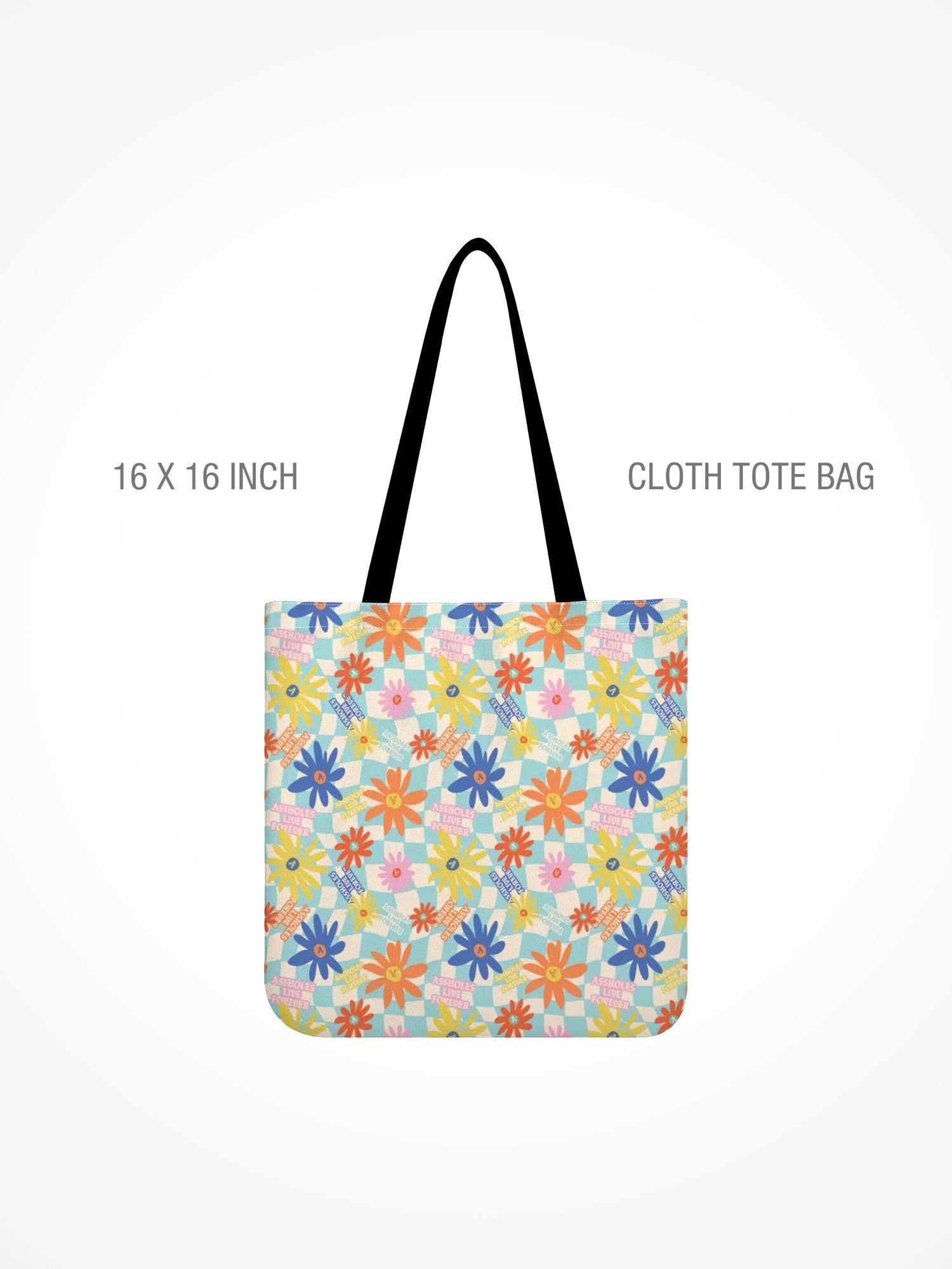 All-Over Print Cloth Tote Bag - ALF FLORAL