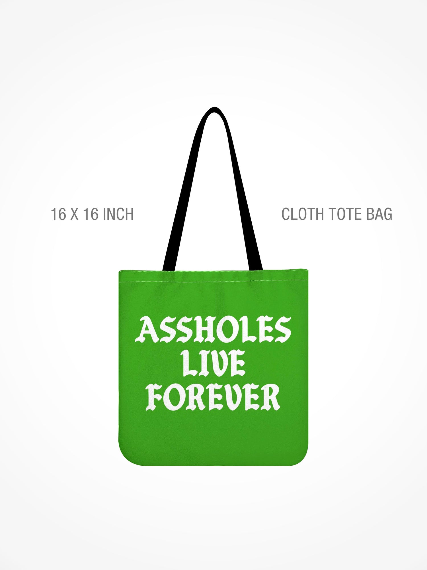 All-Over Print Cloth Tote Bag - ALF OG GREEN