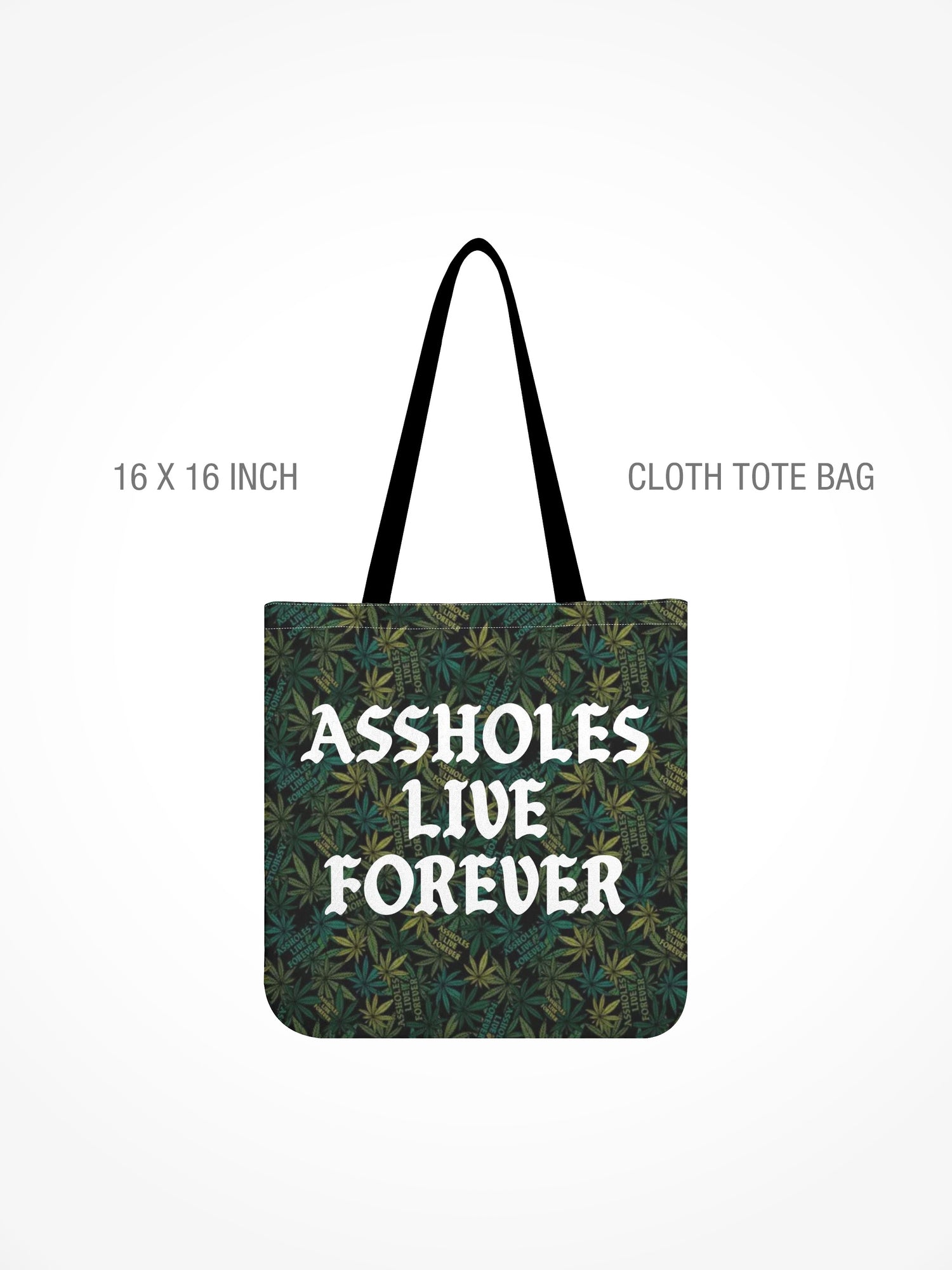 All-Over Print Cloth Tote Bag - ALF OG WEED