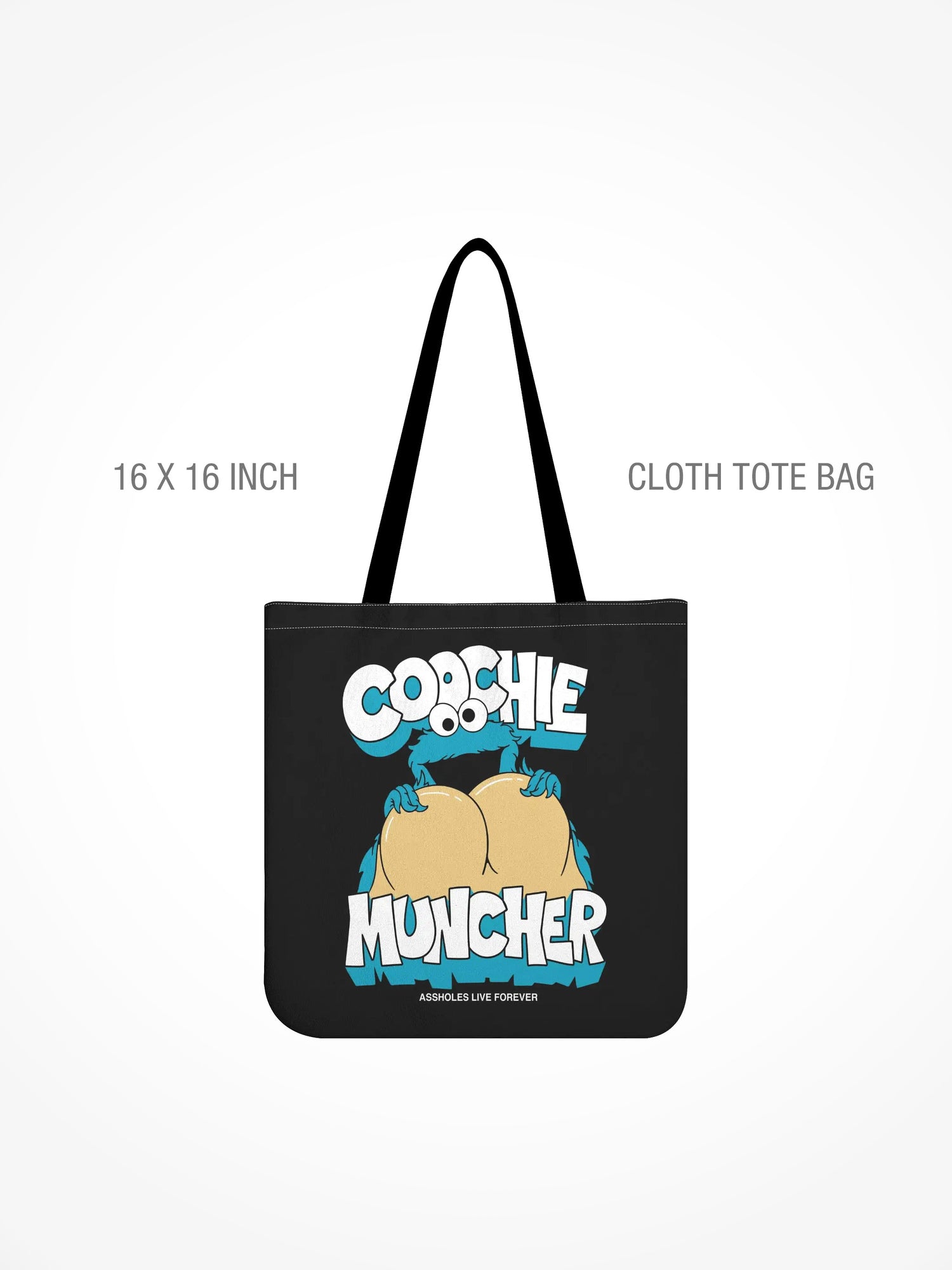 All-Over Print Cloth Tote Bag - COOCHIE MUNCHER