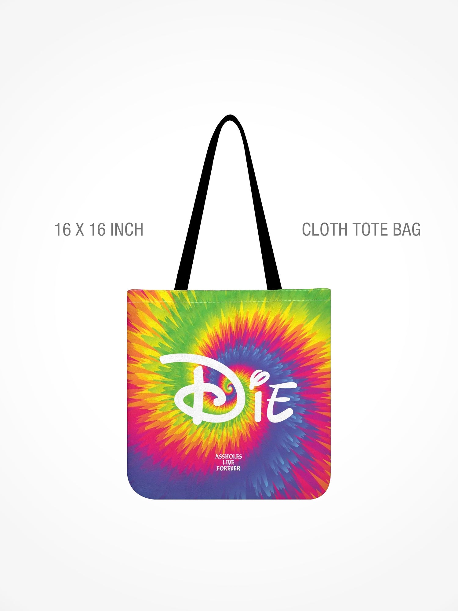 All-Over Print Cloth Tote Bag - Die TIE DYE