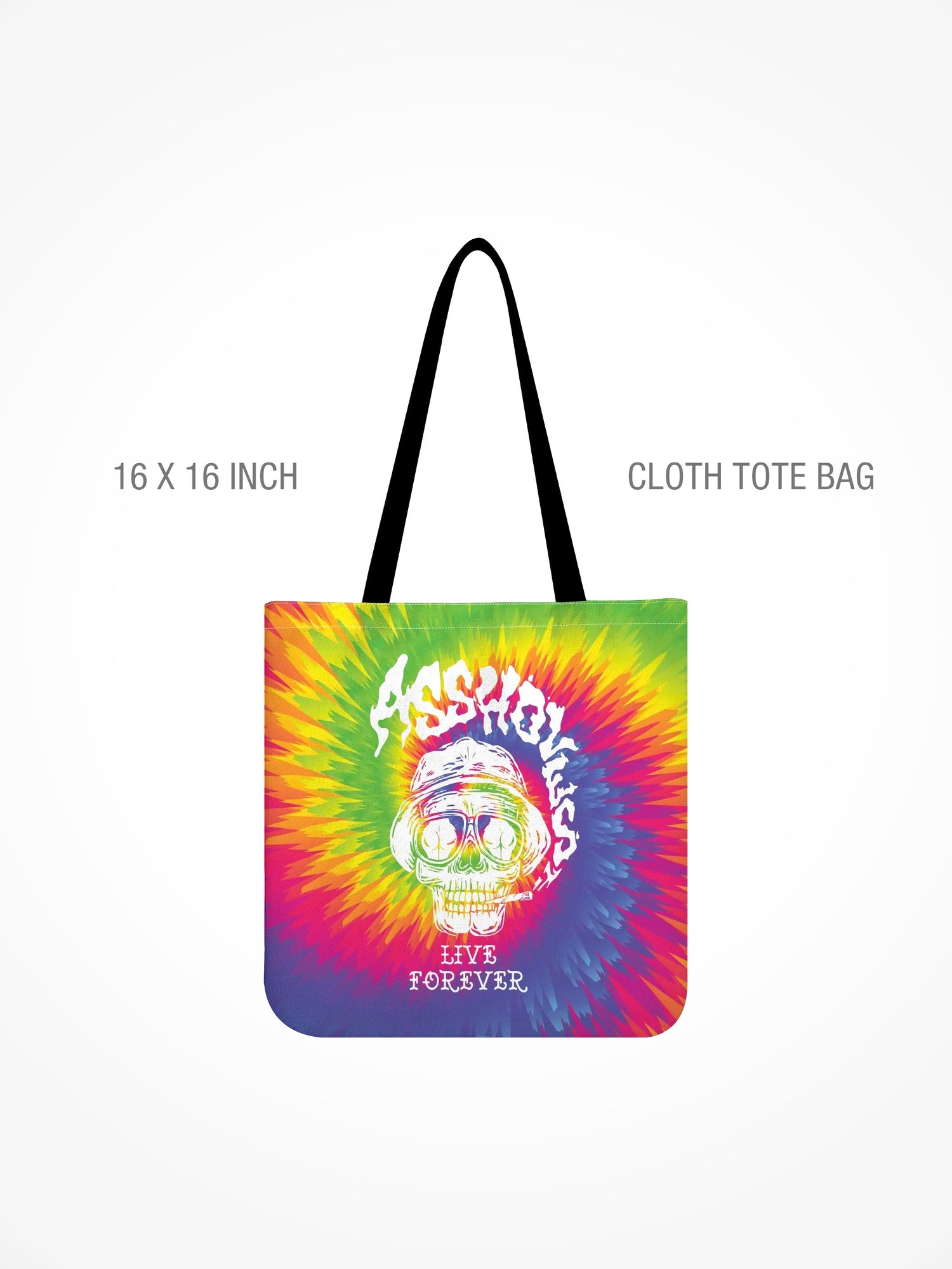 All-Over Print Cloth Tote Bag - ALF LOATHING TIE DYE