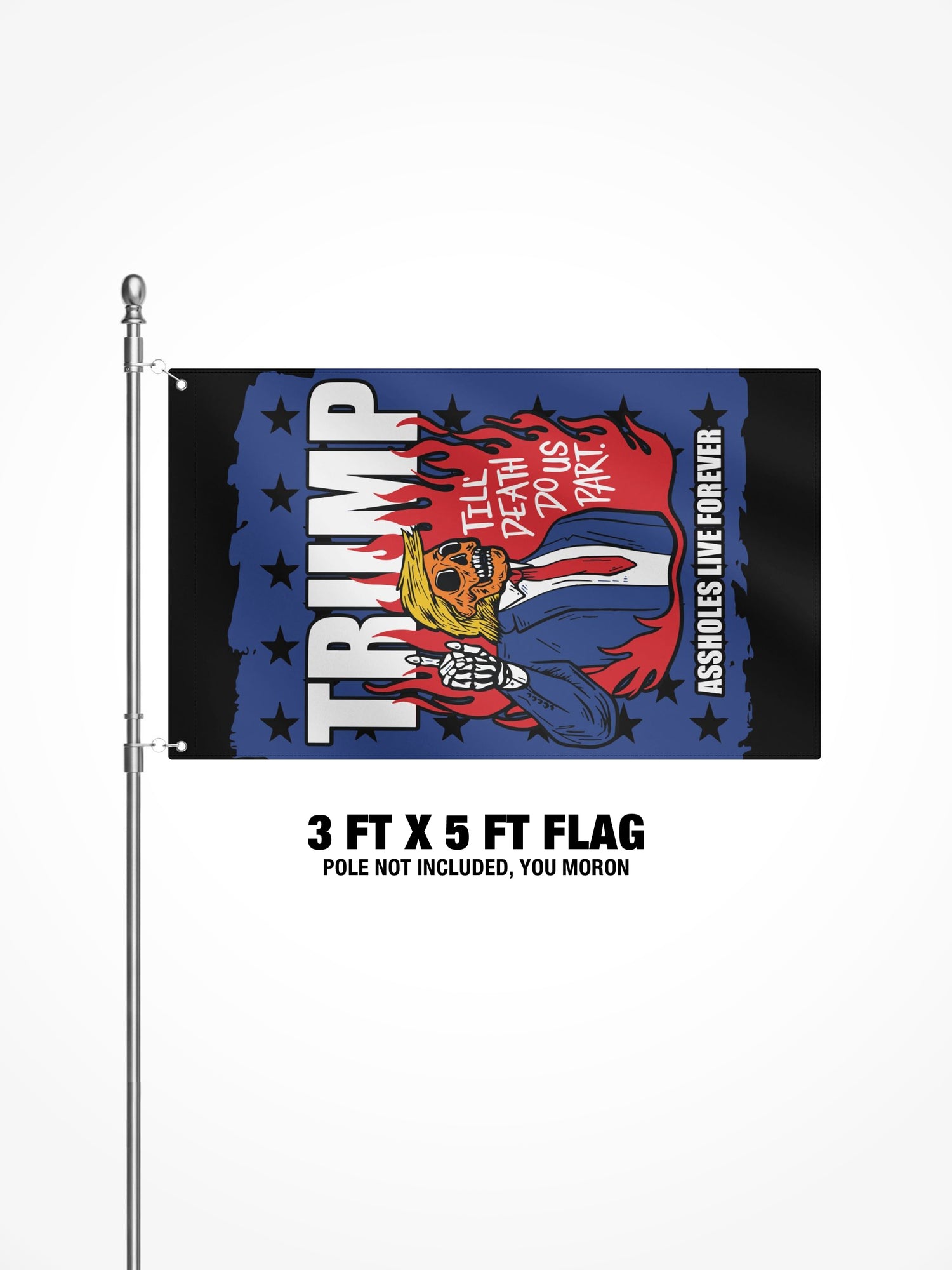 3x5 Ft Flag - Trump Till Death